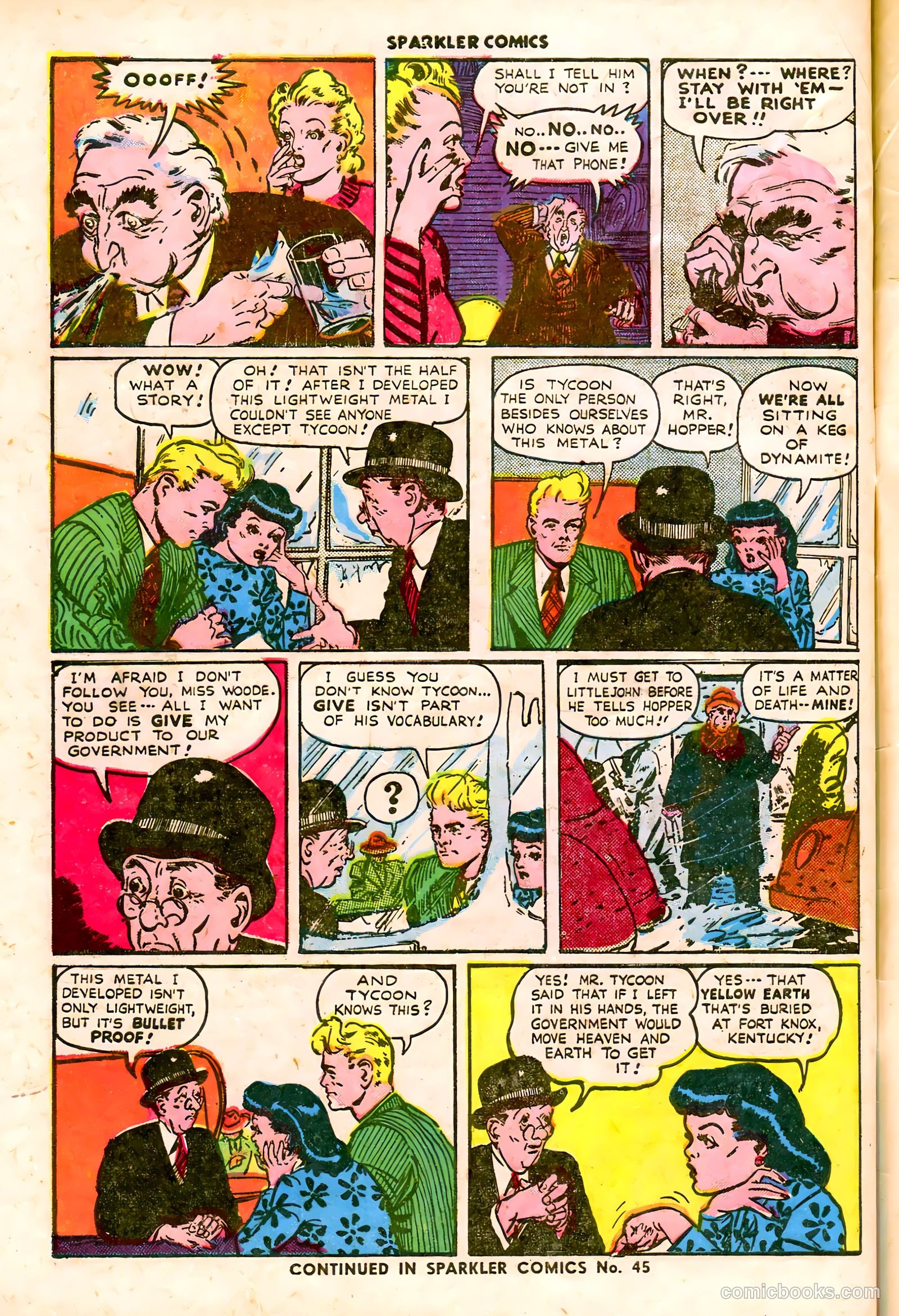 Sparkler Comics #44 (1948) — page 37 of 41