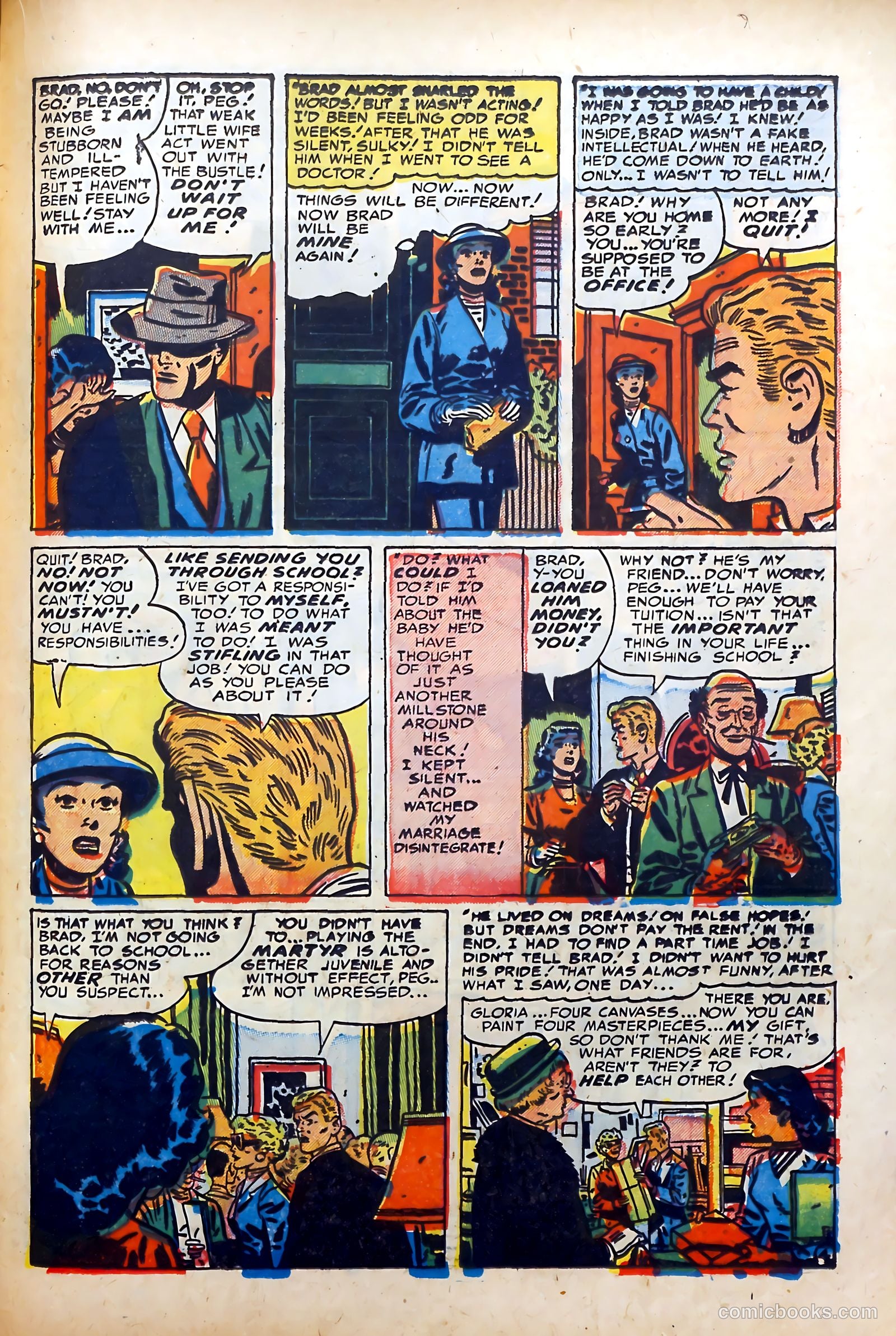 Young Brides #8 (1952) — page 21 of 36