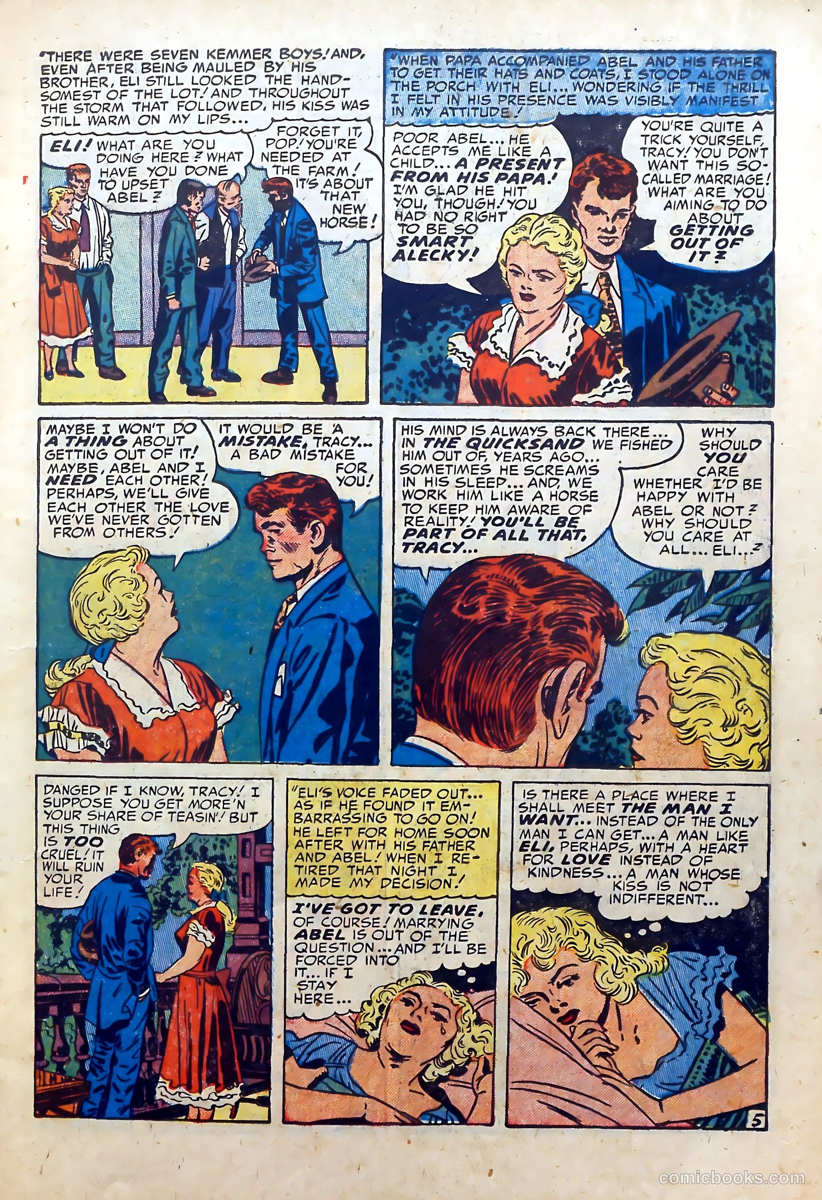 Young Brides #7 (1952) — page 7 of 36