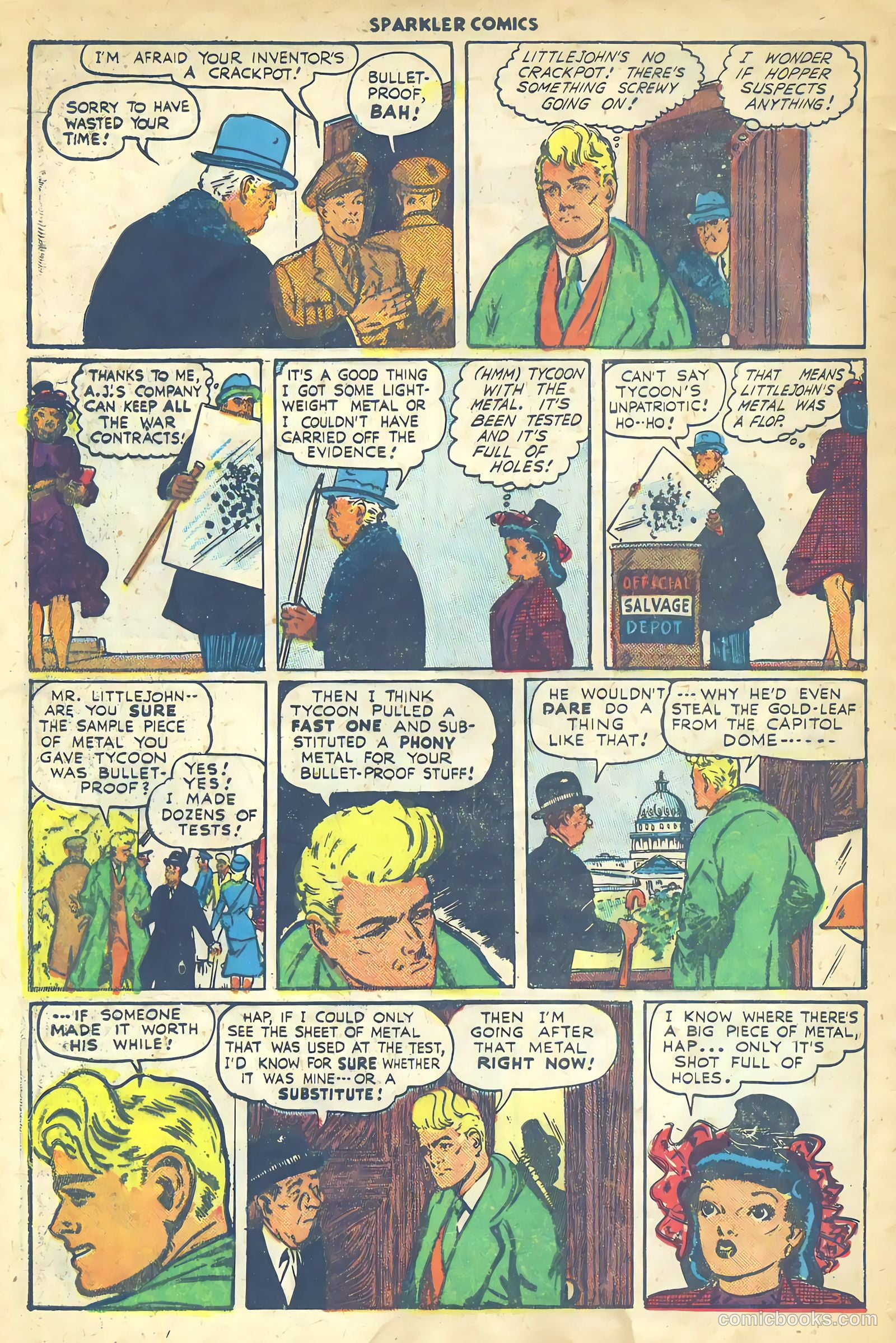 Sparkler Comics #46 (1948) — page 22 of 26