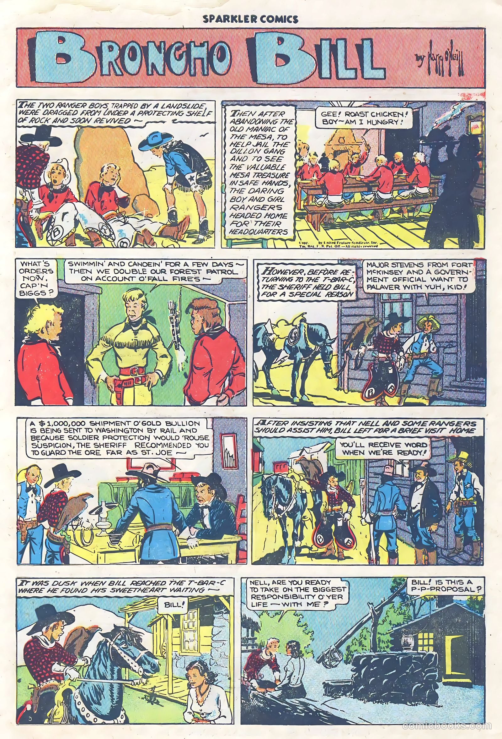 Sparkler Comics #51 (1948) — page 36 of 41