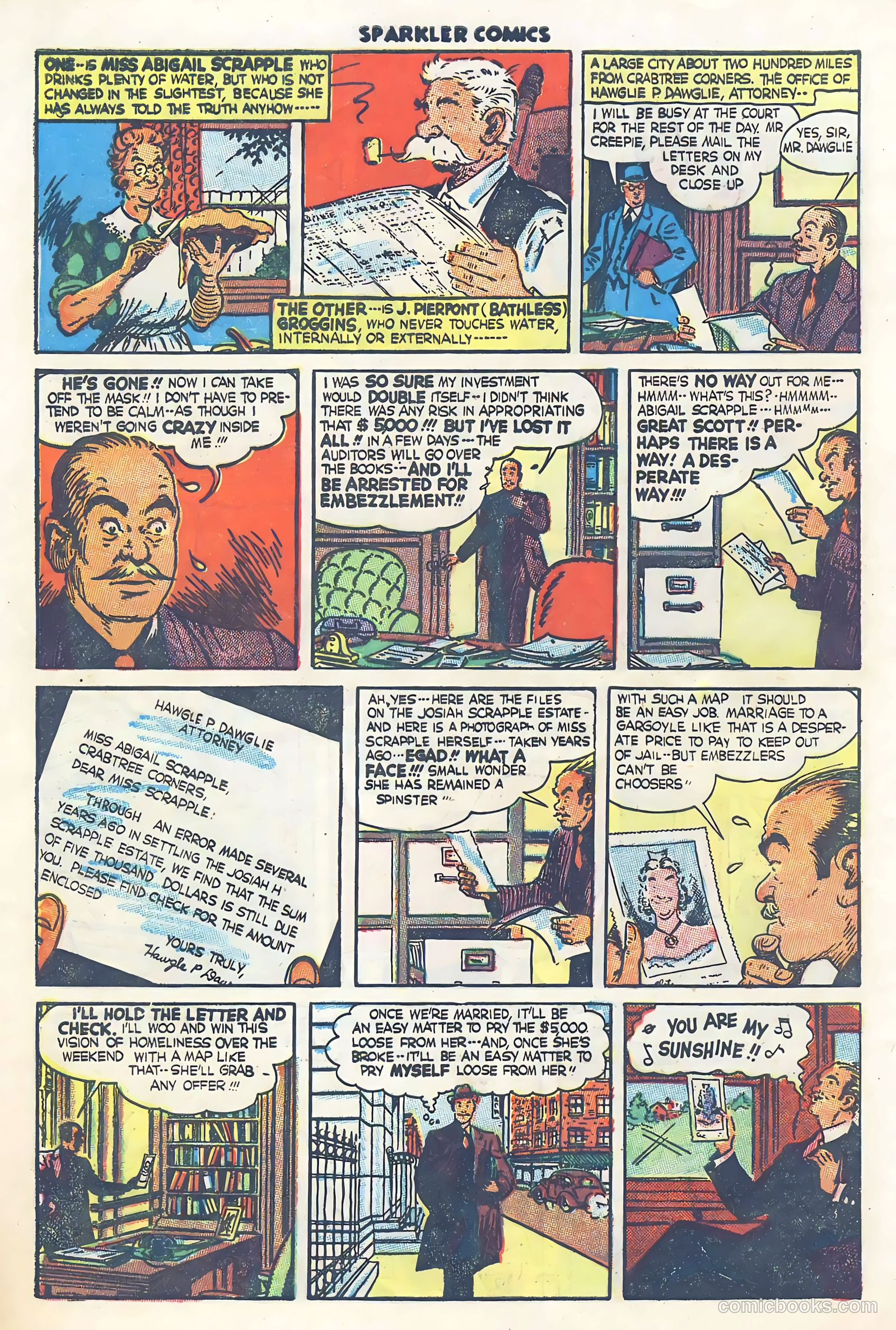 Sparkler Comics #60 (1948) — page 25 of 35
