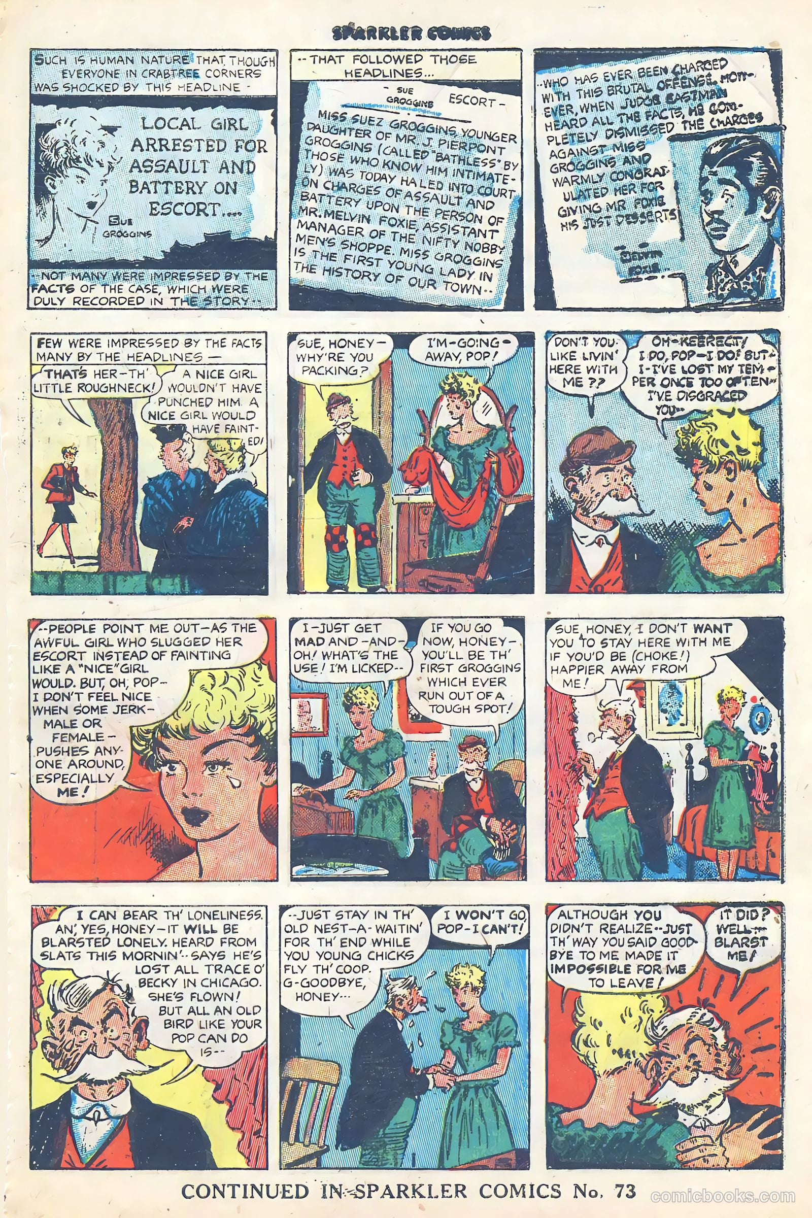 Sparkler Comics #72 (1948) — page 22 of 31