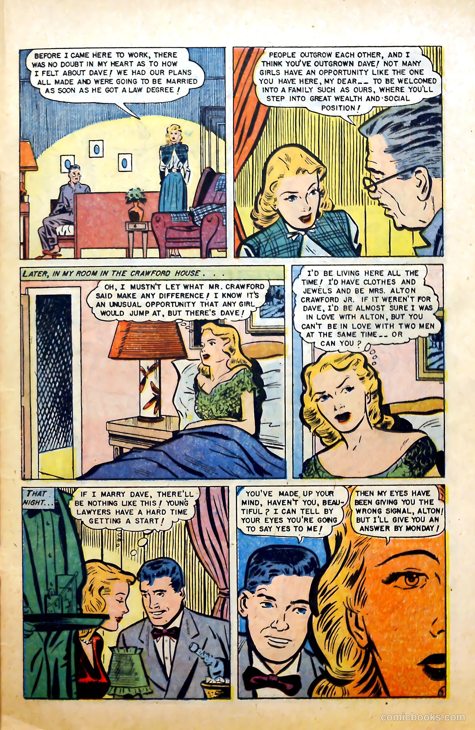 Complete Love Magazine #184 (1951) — page 21 of 36