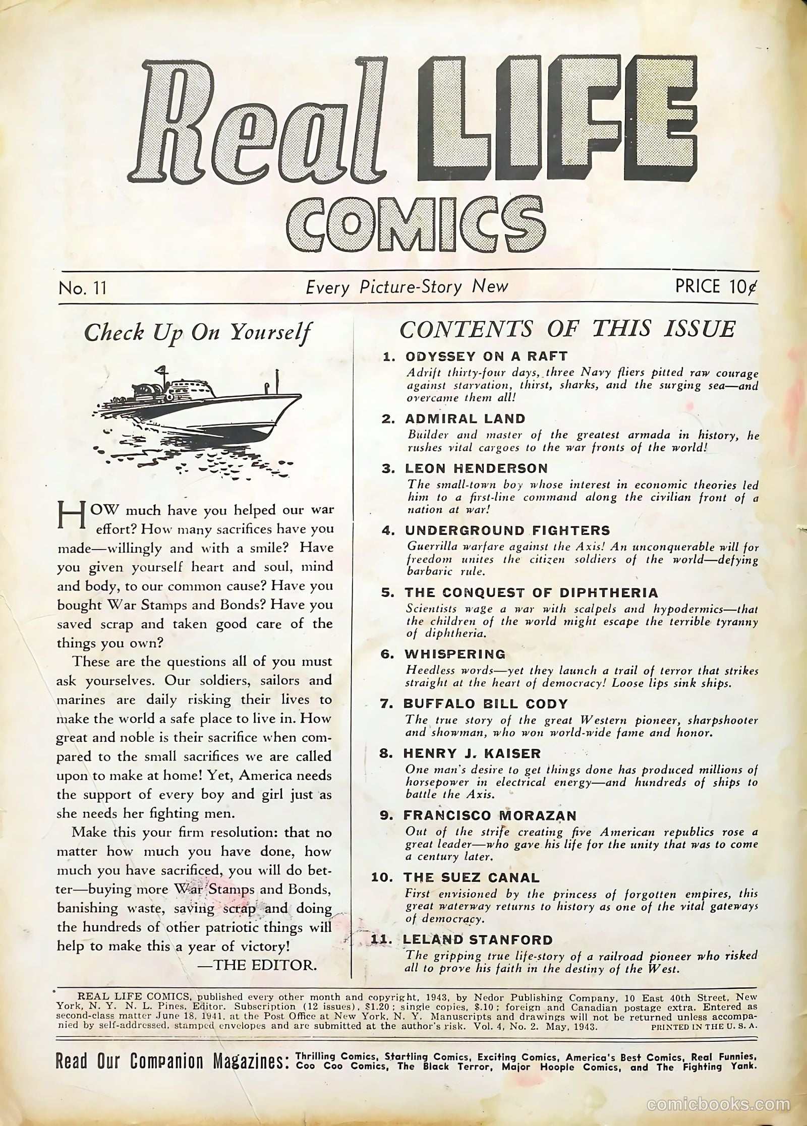 Real Life Comics #11 (1950) — page 2 of 68
