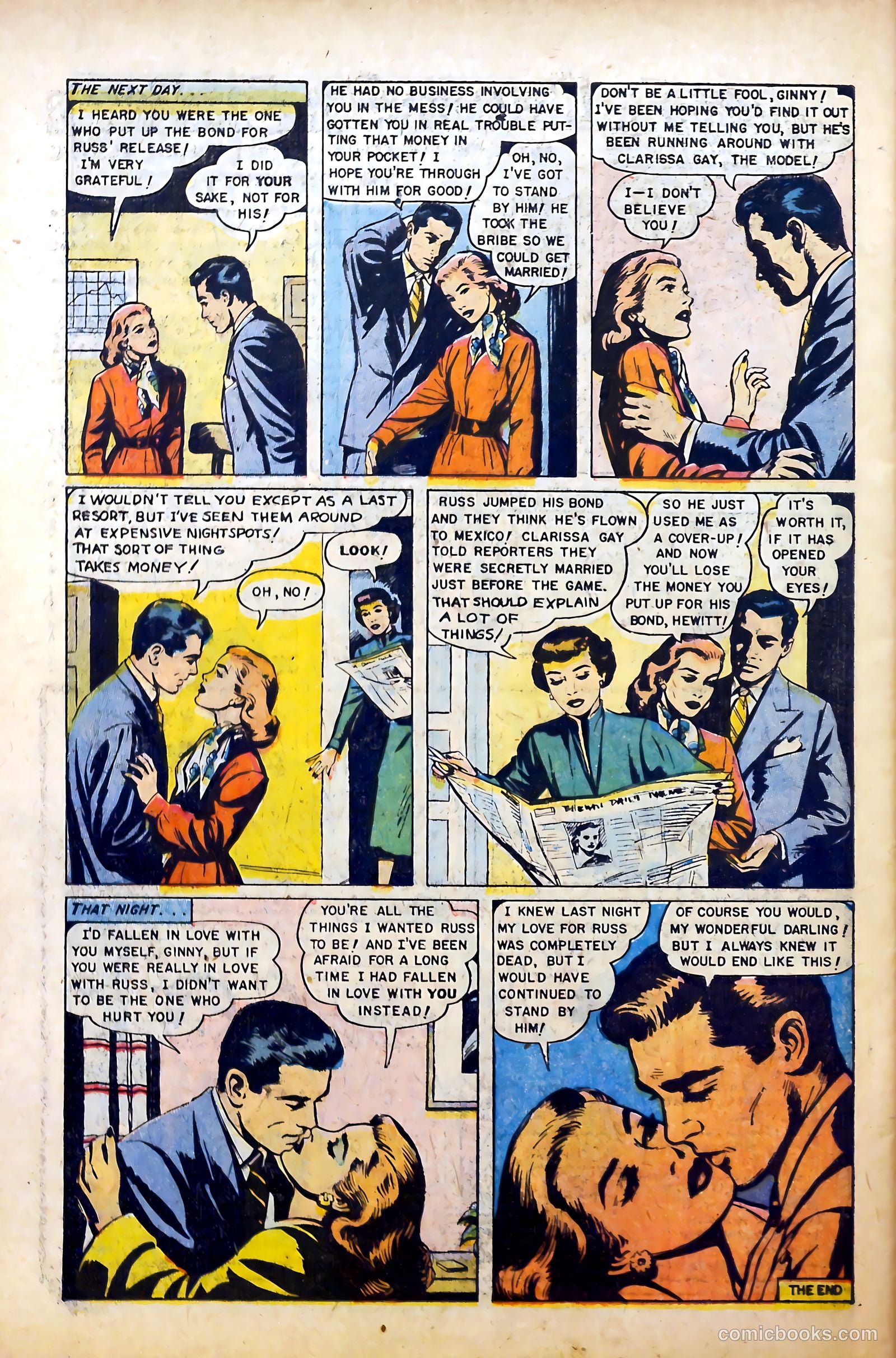 Complete Love Magazine #190 (1951) — page 34 of 36