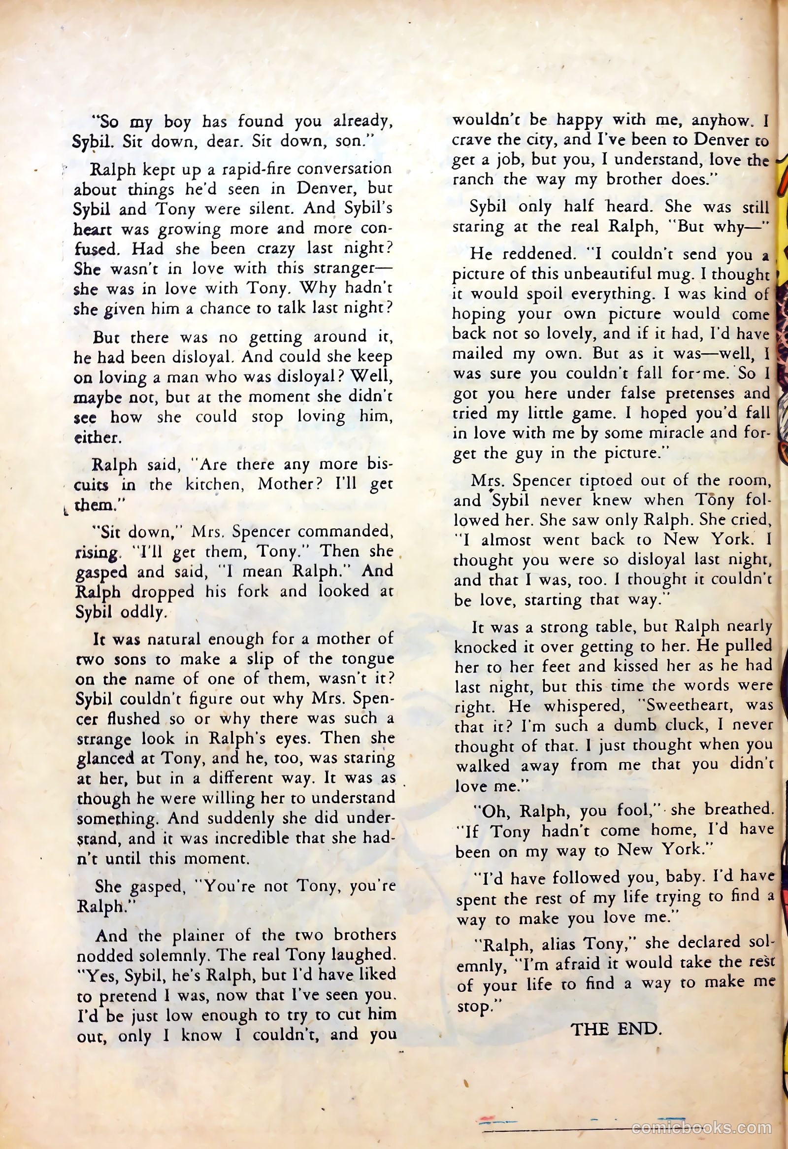 Complete Love Magazine #160 (1951) — page 34 of 52