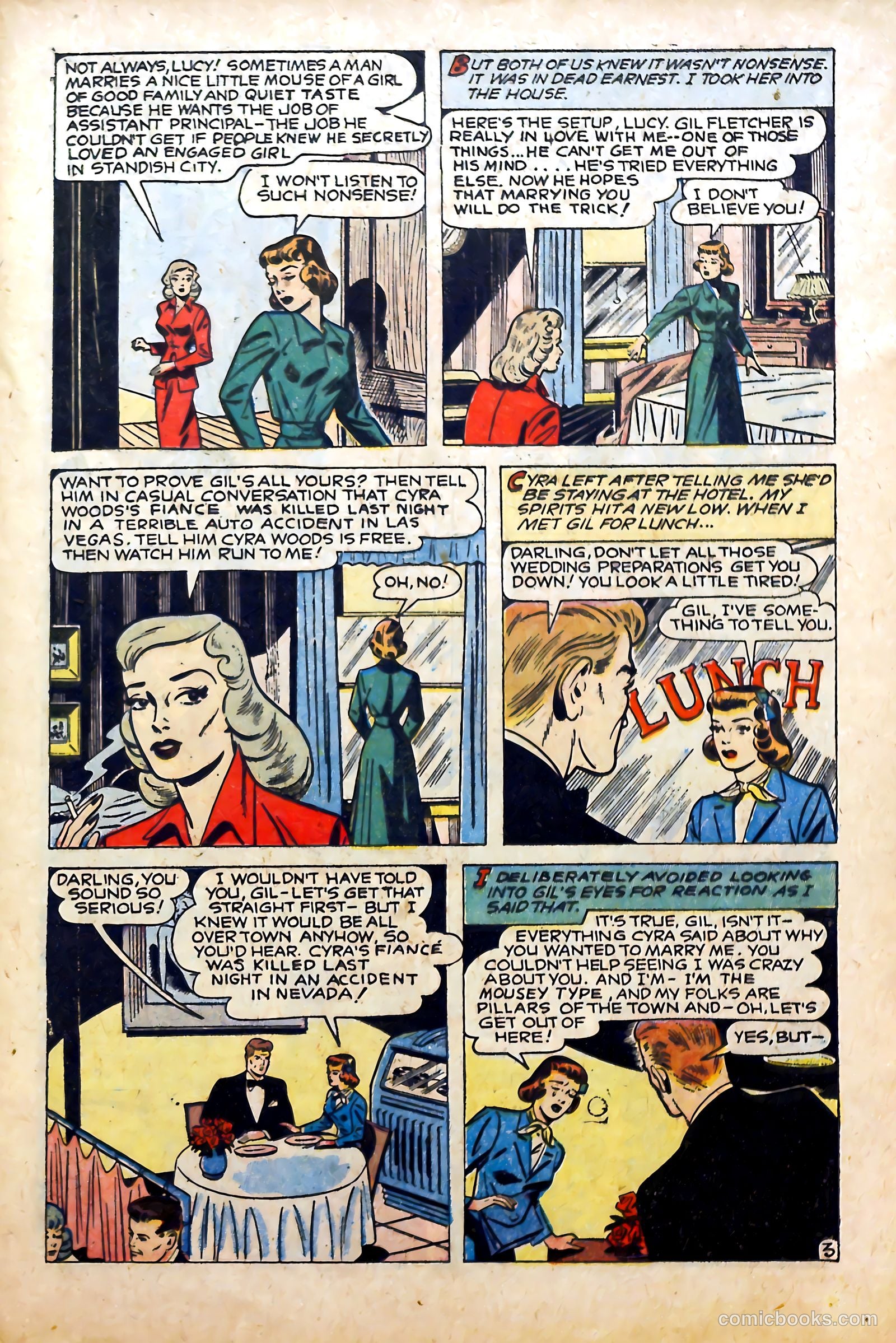 Complete Love Magazine #191 (1951) — page 21 of 36