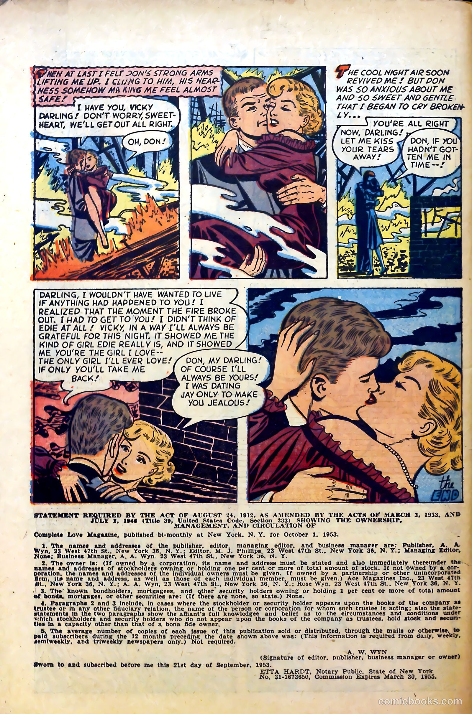 Complete Love Magazine #177 (1951) — page 34 of 36