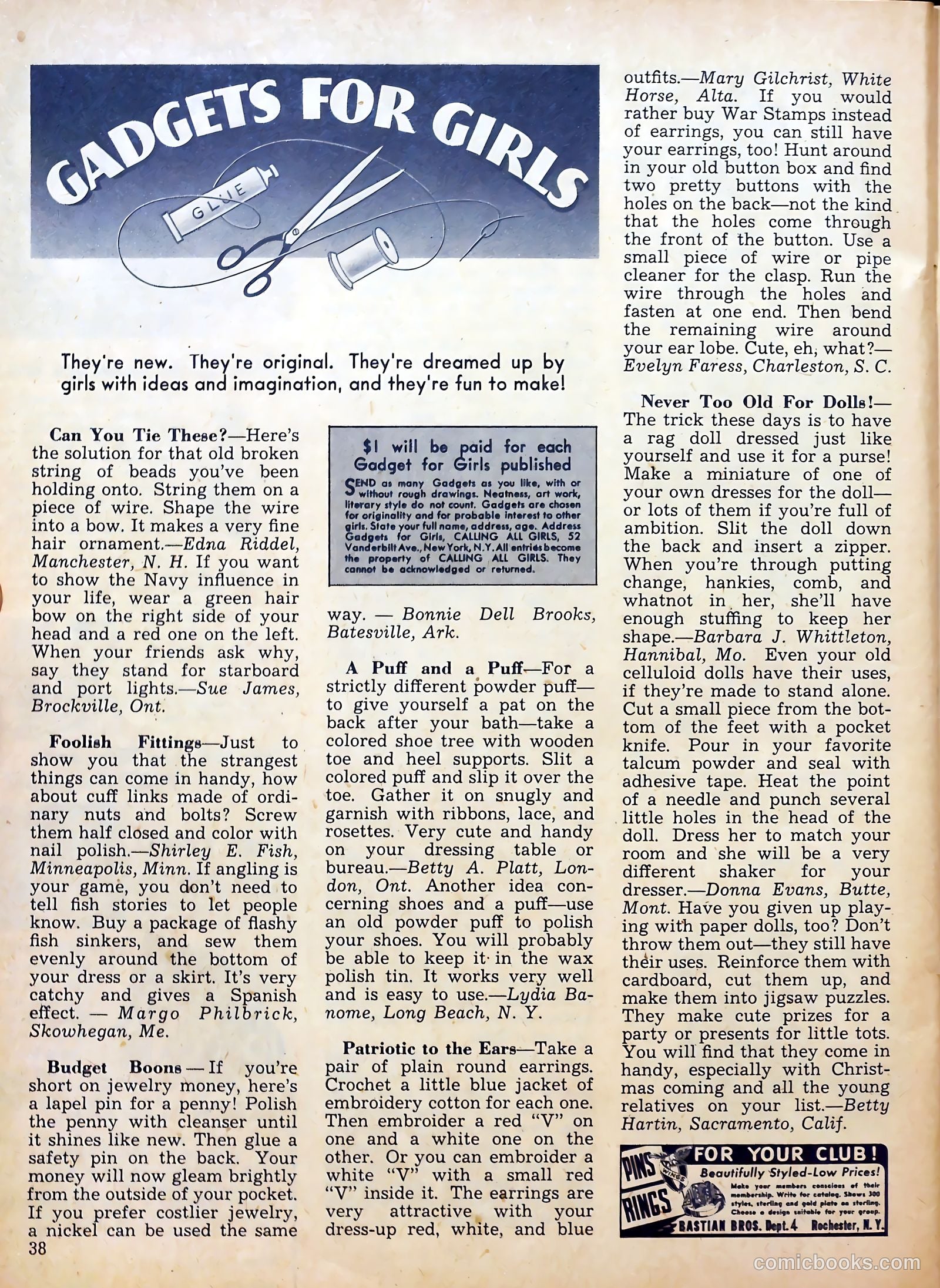Calling All Girls #14 (1955) — page 37 of 59