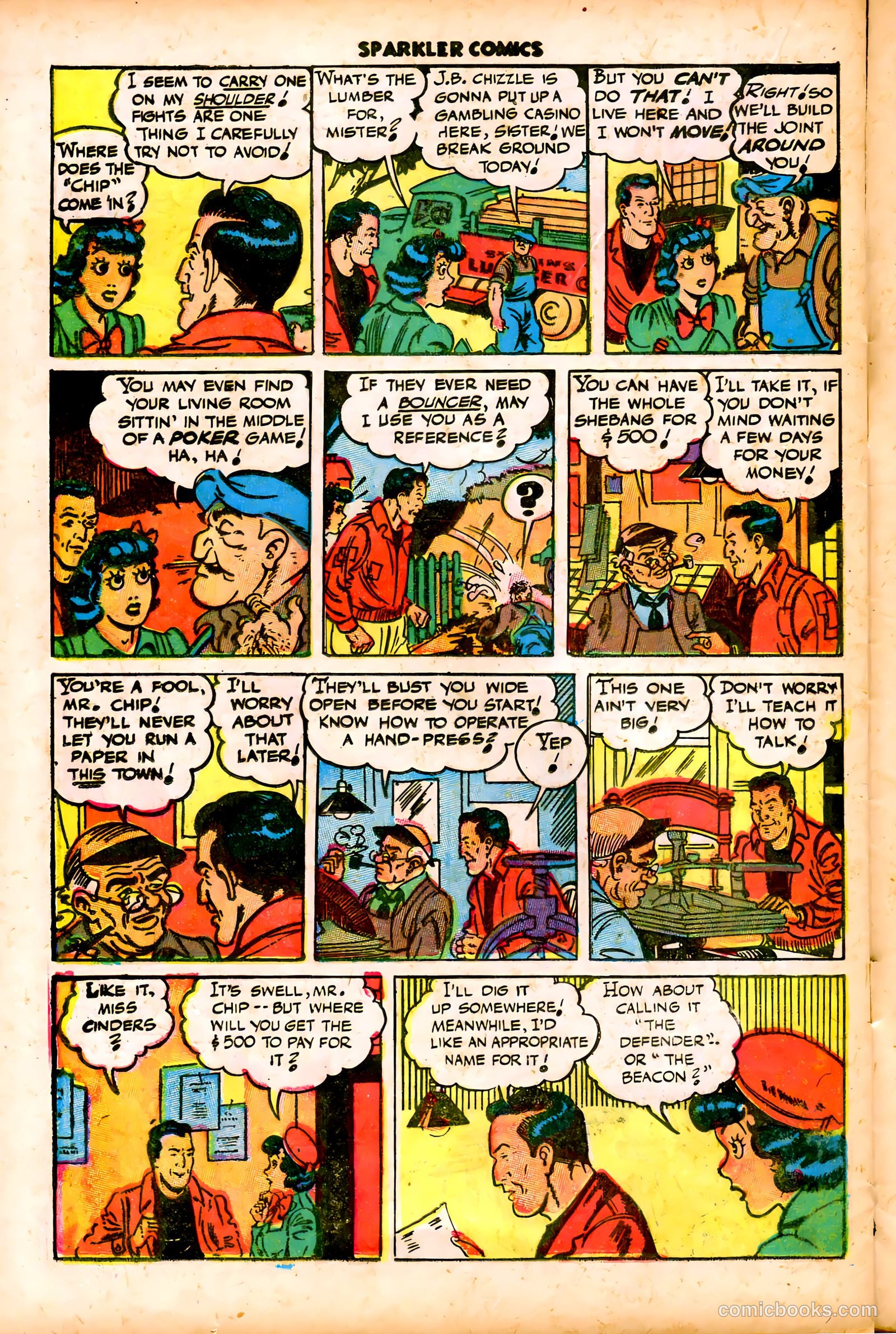 Sparkler Comics #62 (1948) — page 23 of 37