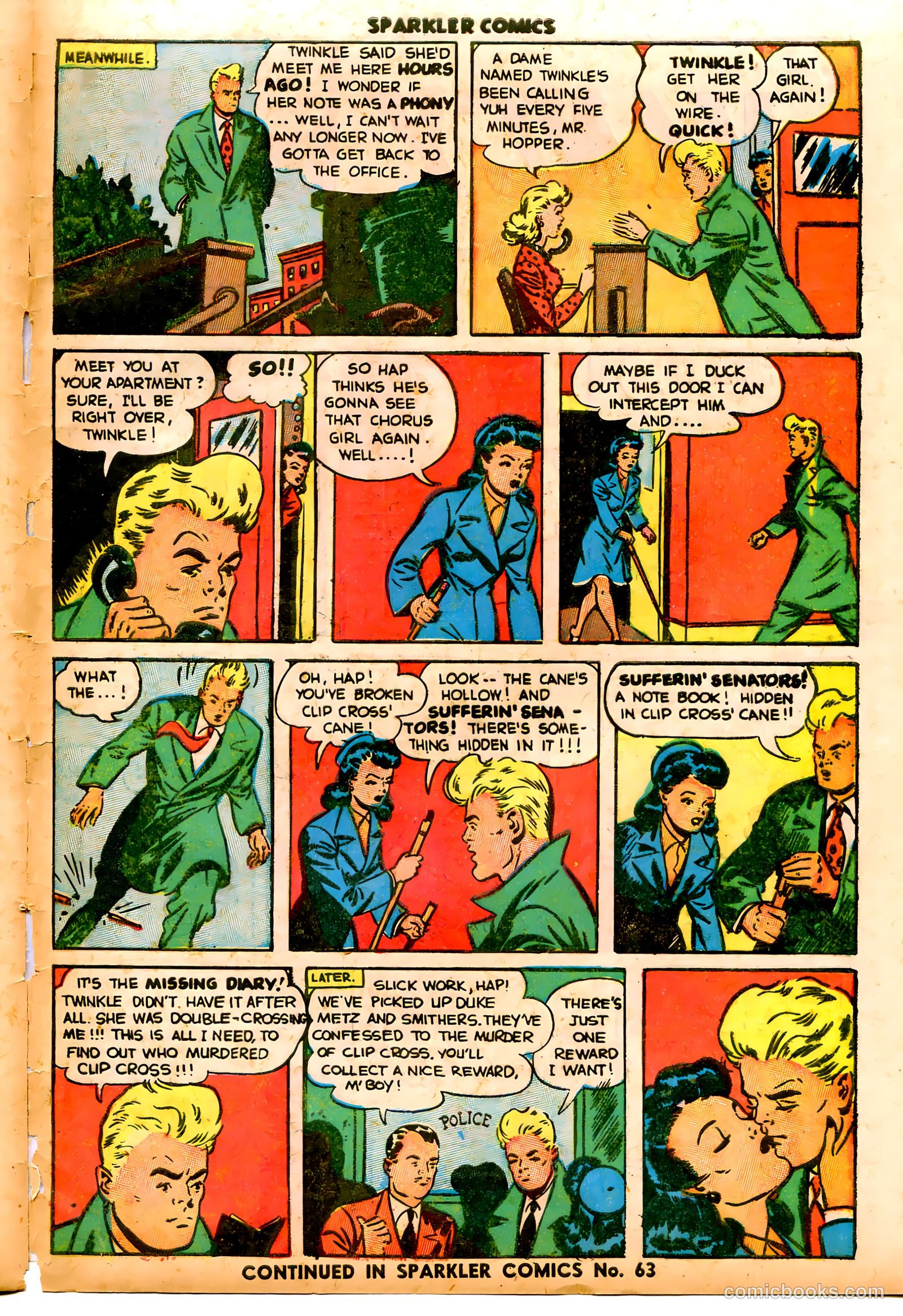 Sparkler Comics #62 (1948) — page 32 of 37