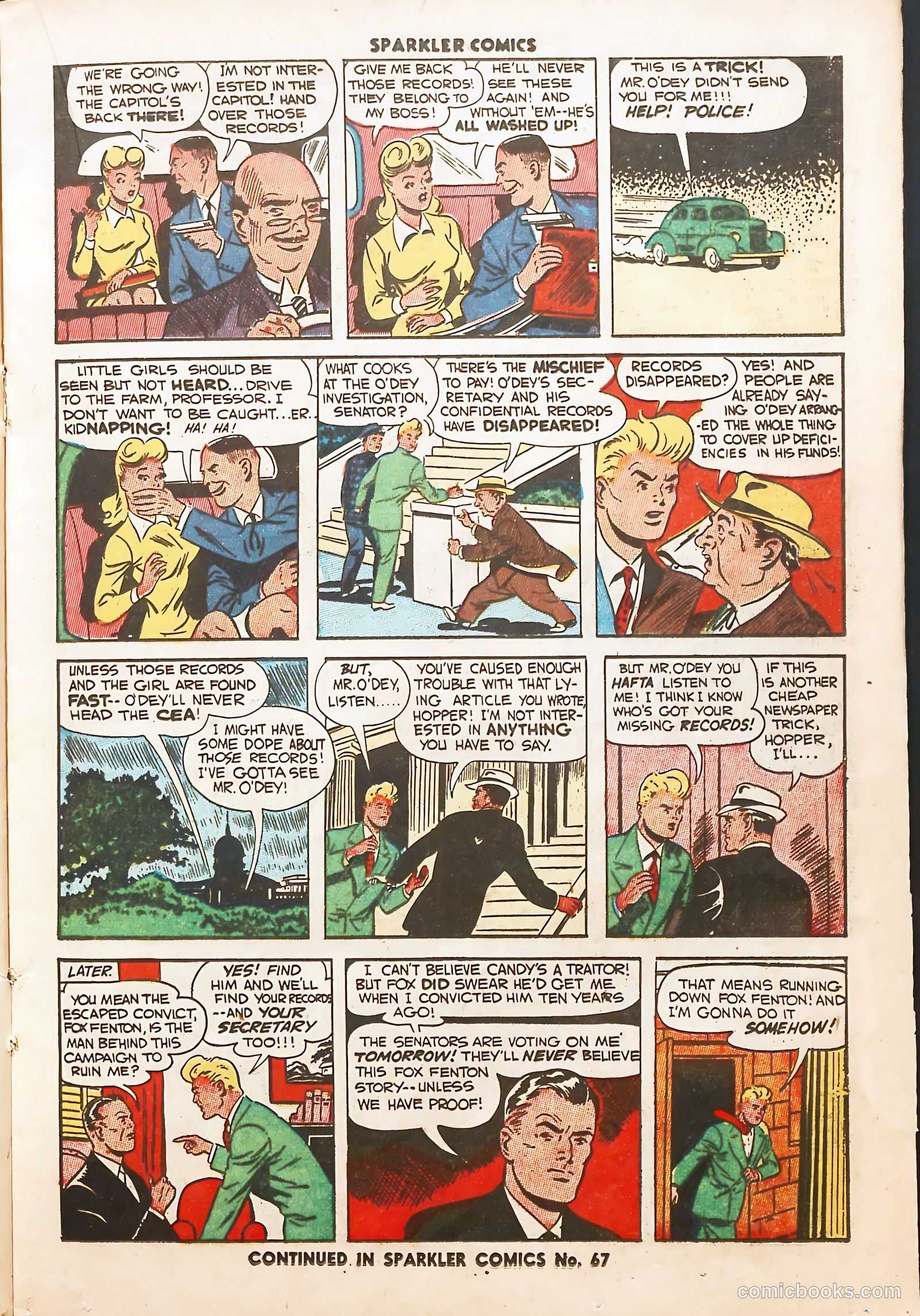 Sparkler Comics #66 (1948) — page 19 of 32