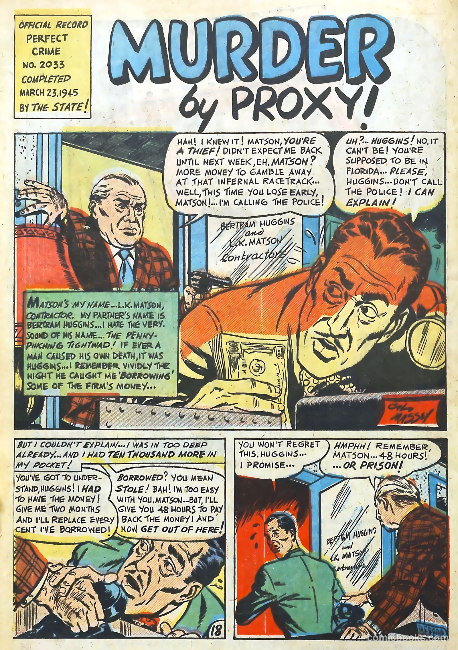 The Perfect Crime #3 (1951) — page 18 of 52