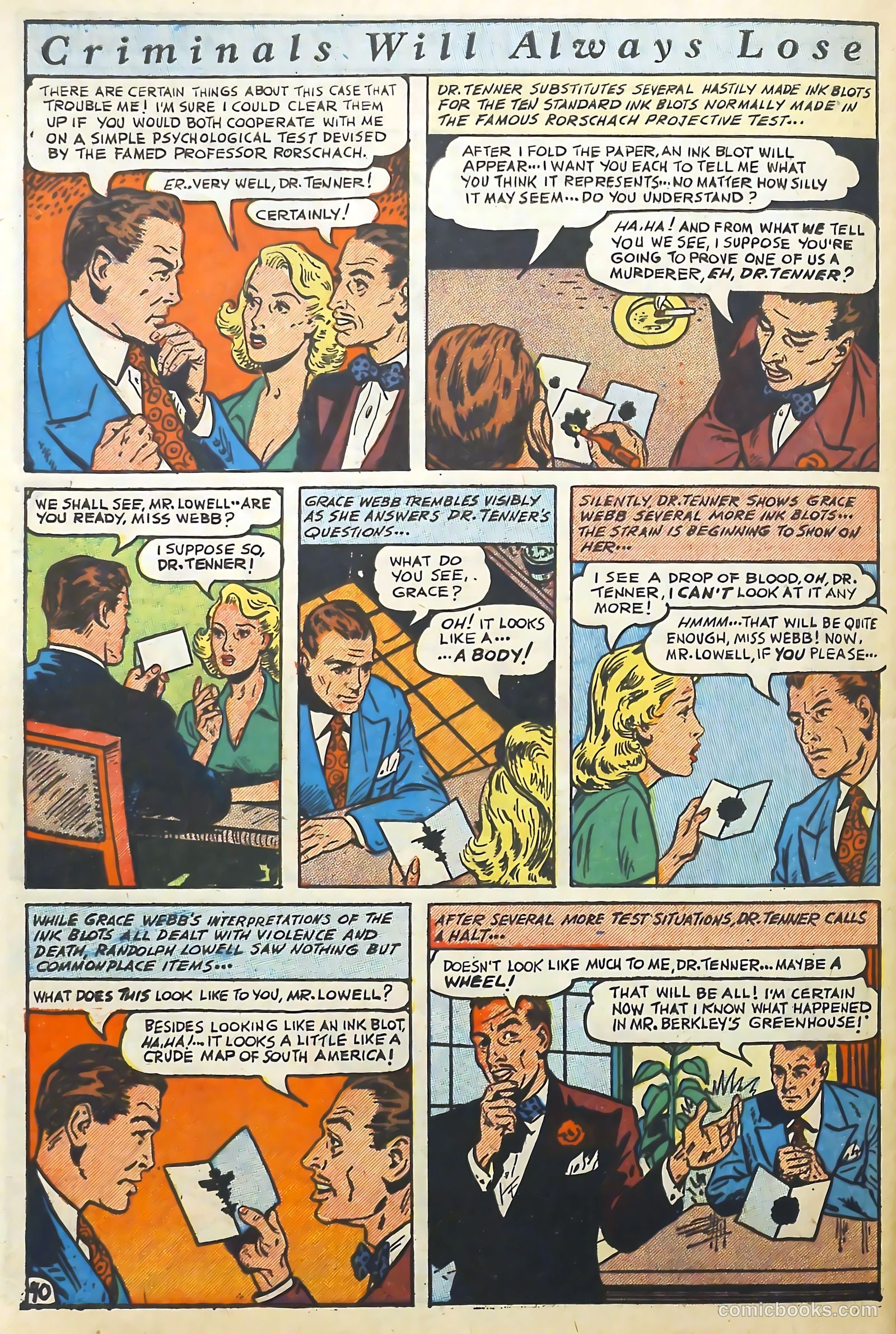 The Perfect Crime #5 (1951) — page 40 of 52