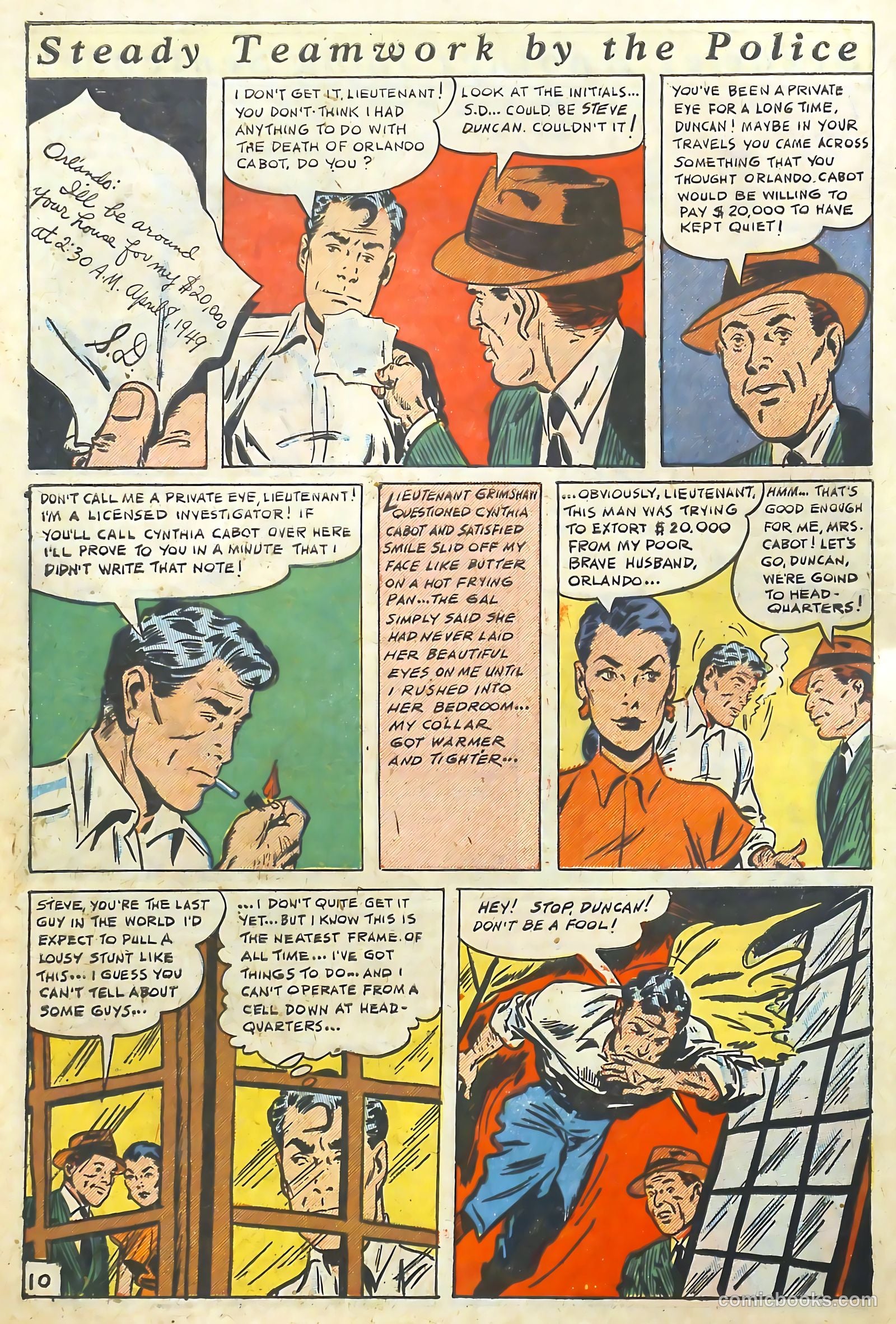 The Perfect Crime #7 (1951) — page 10 of 52