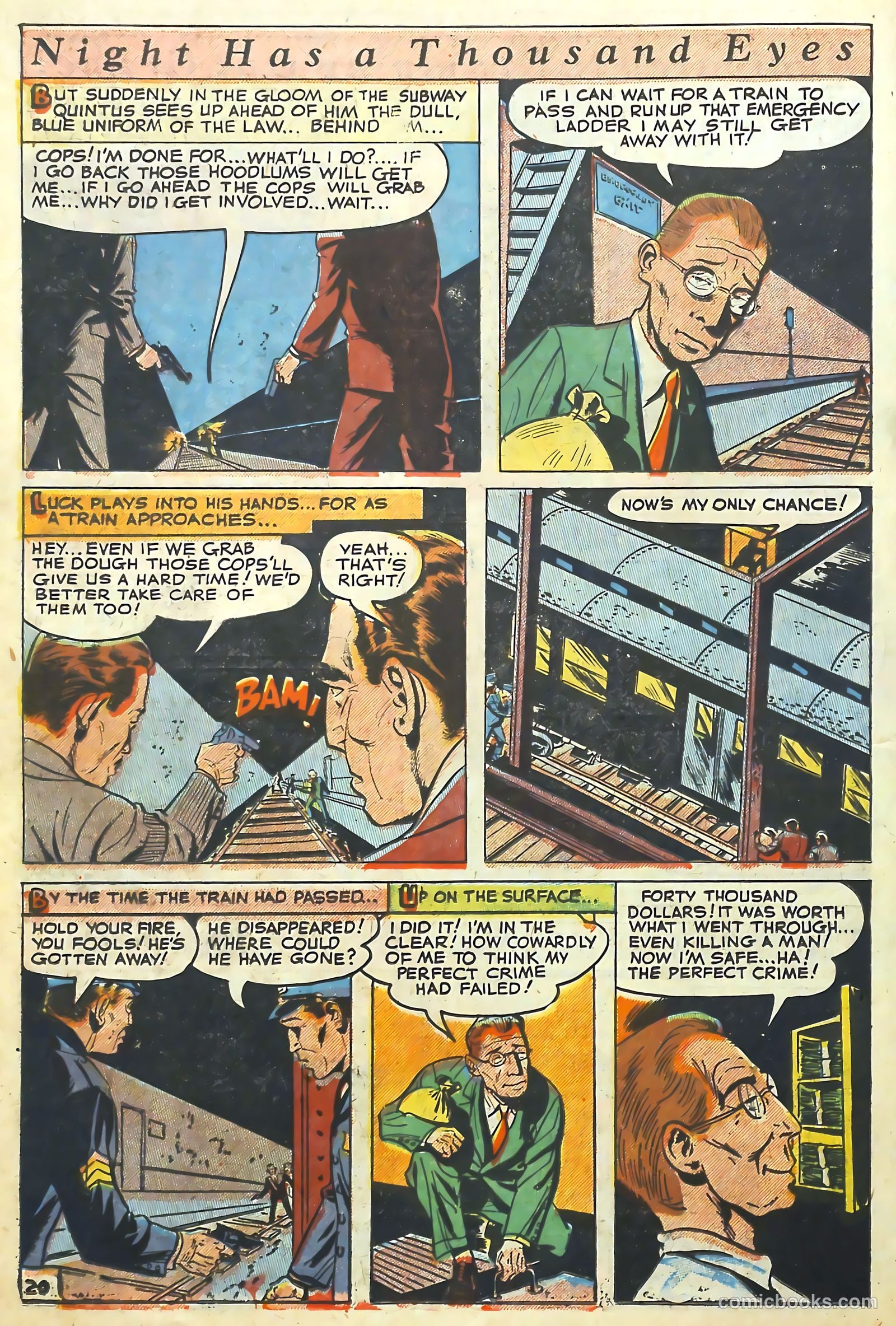 The Perfect Crime #7 (1951) — page 20 of 52