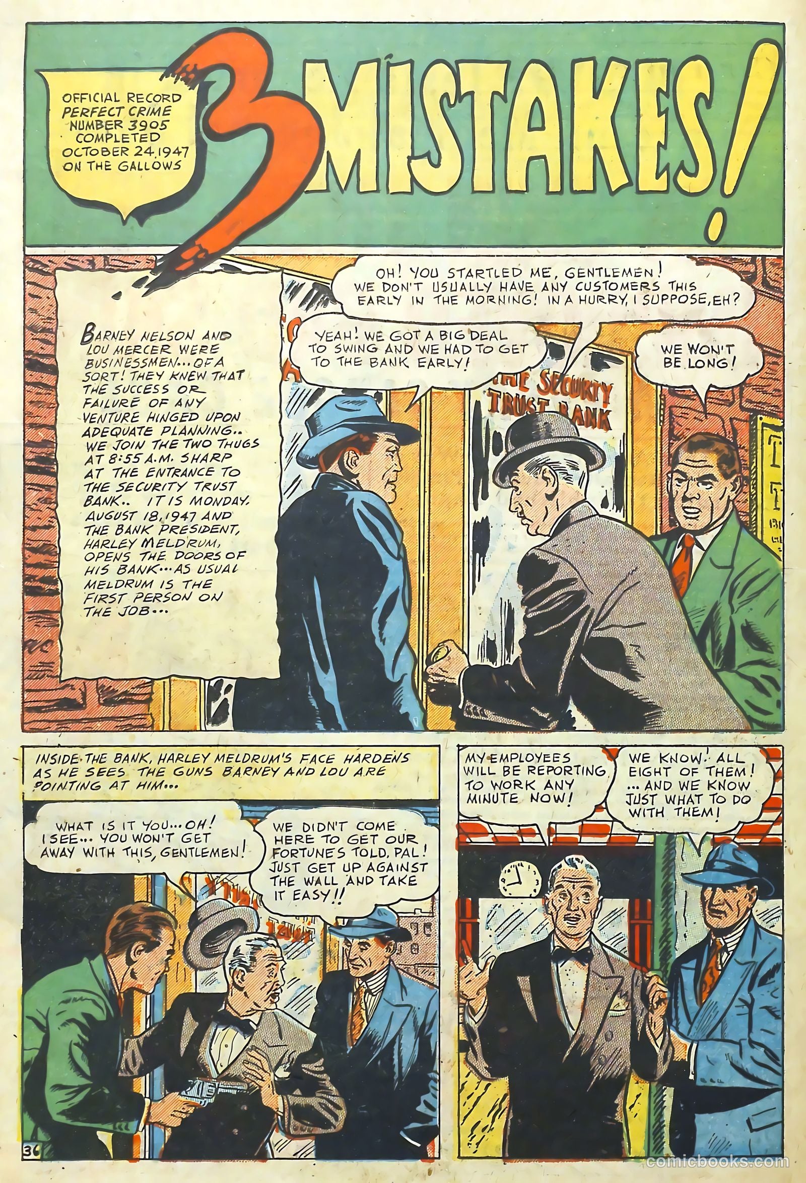 The Perfect Crime #7 (1951) — page 36 of 52