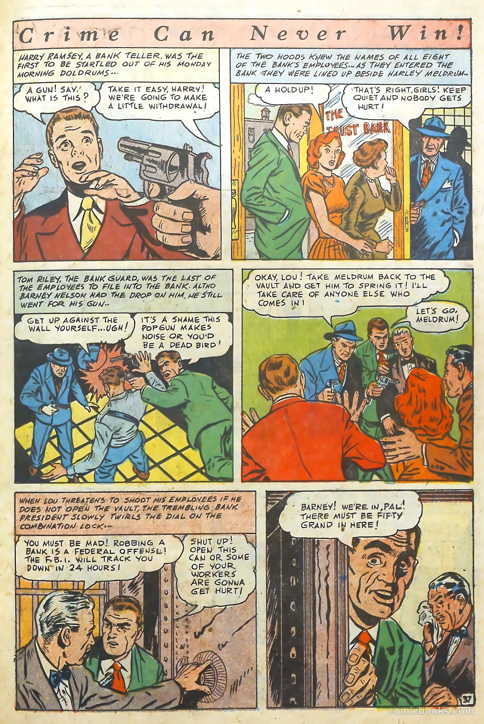 The Perfect Crime #7 (1951) — page 37 of 52