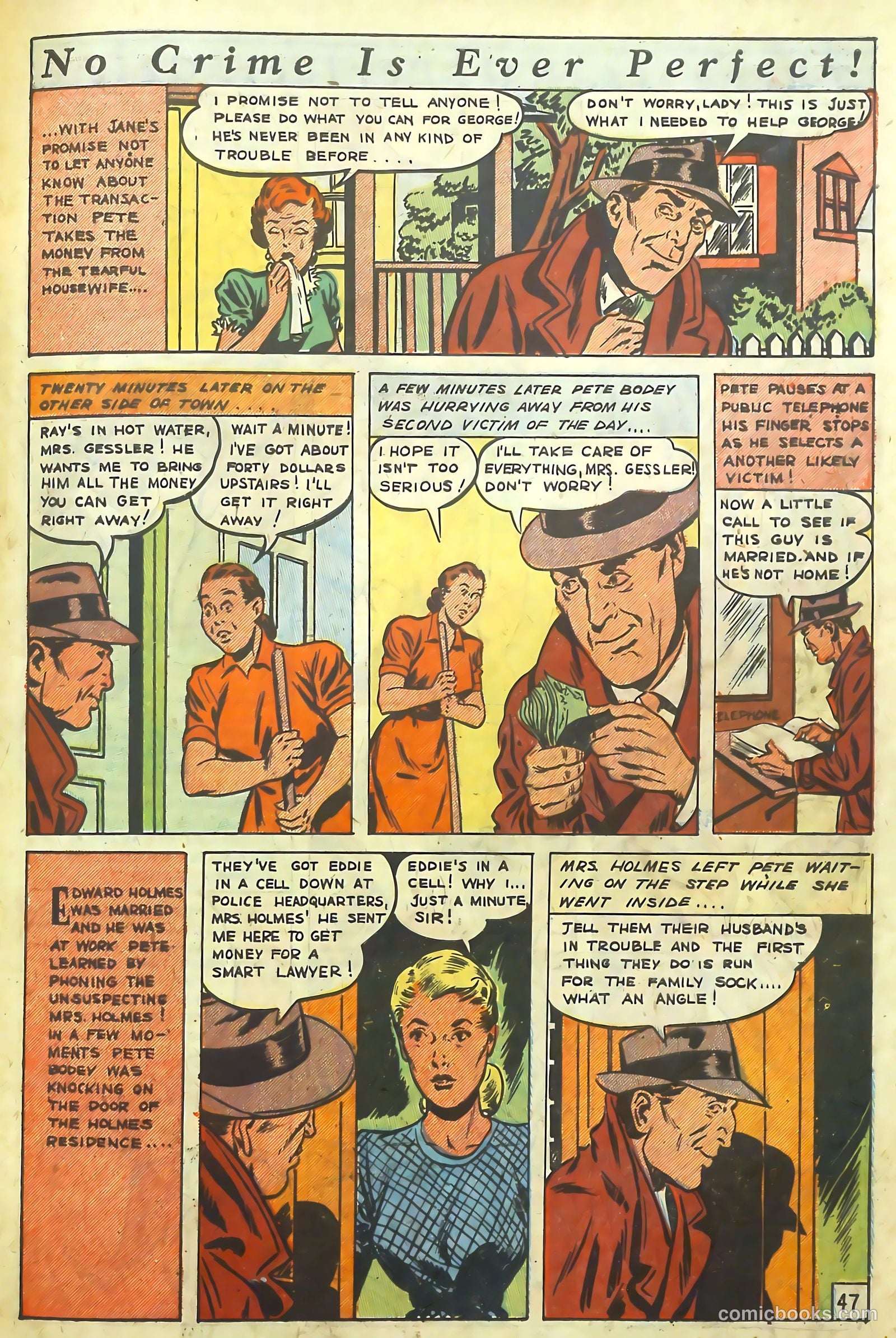 The Perfect Crime #7 (1951) — page 47 of 52