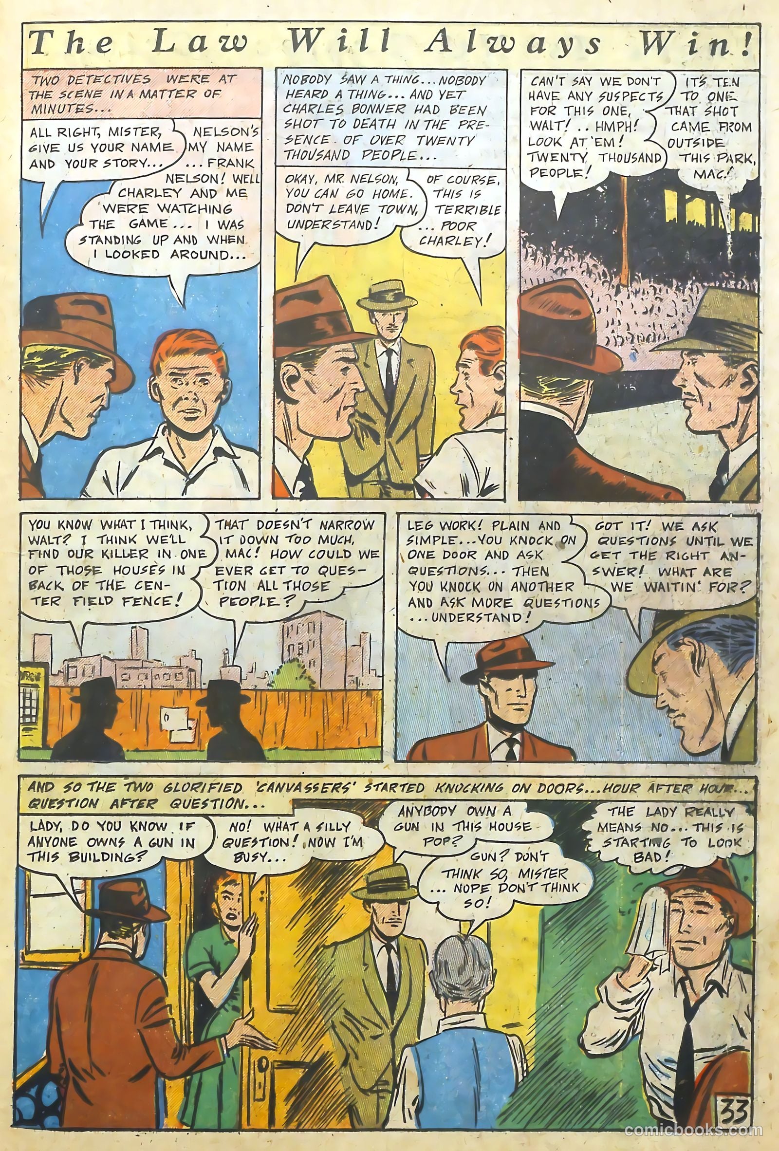 The Perfect Crime #8 (1951) — page 33 of 52