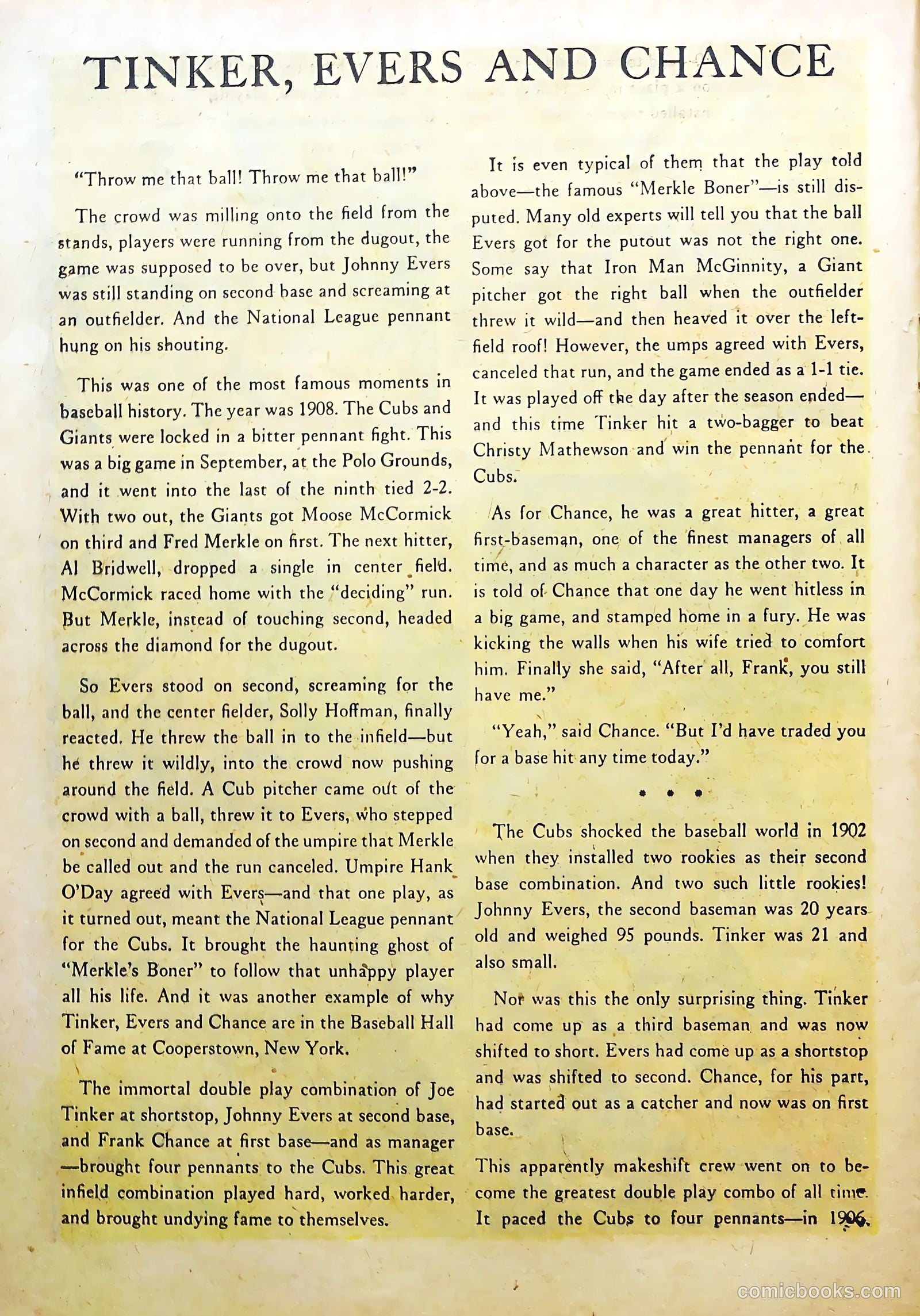 Bill Stern's Sports Book #1 (1951) — page 20 of 37
