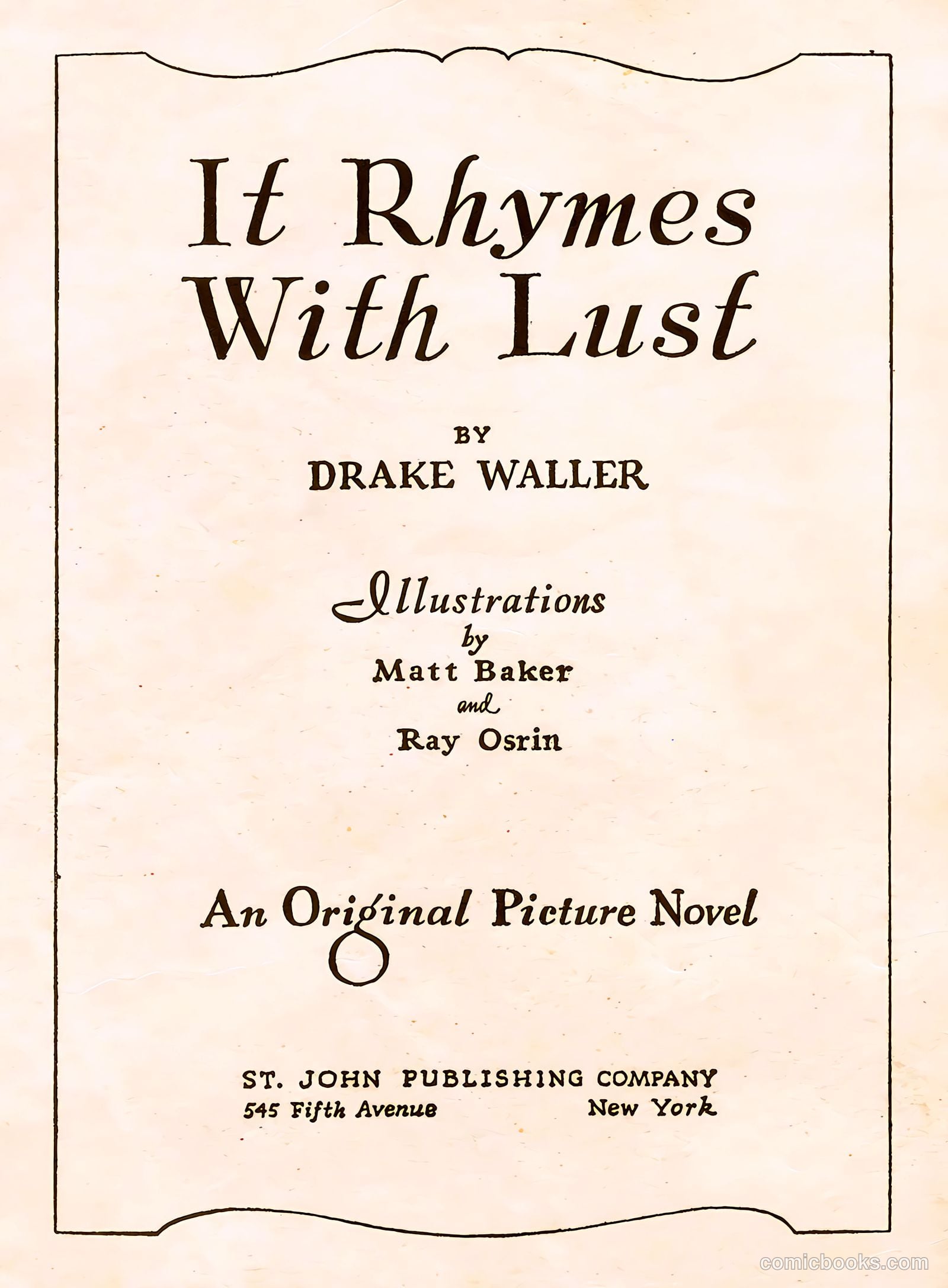 It Rhymes with Lust #1