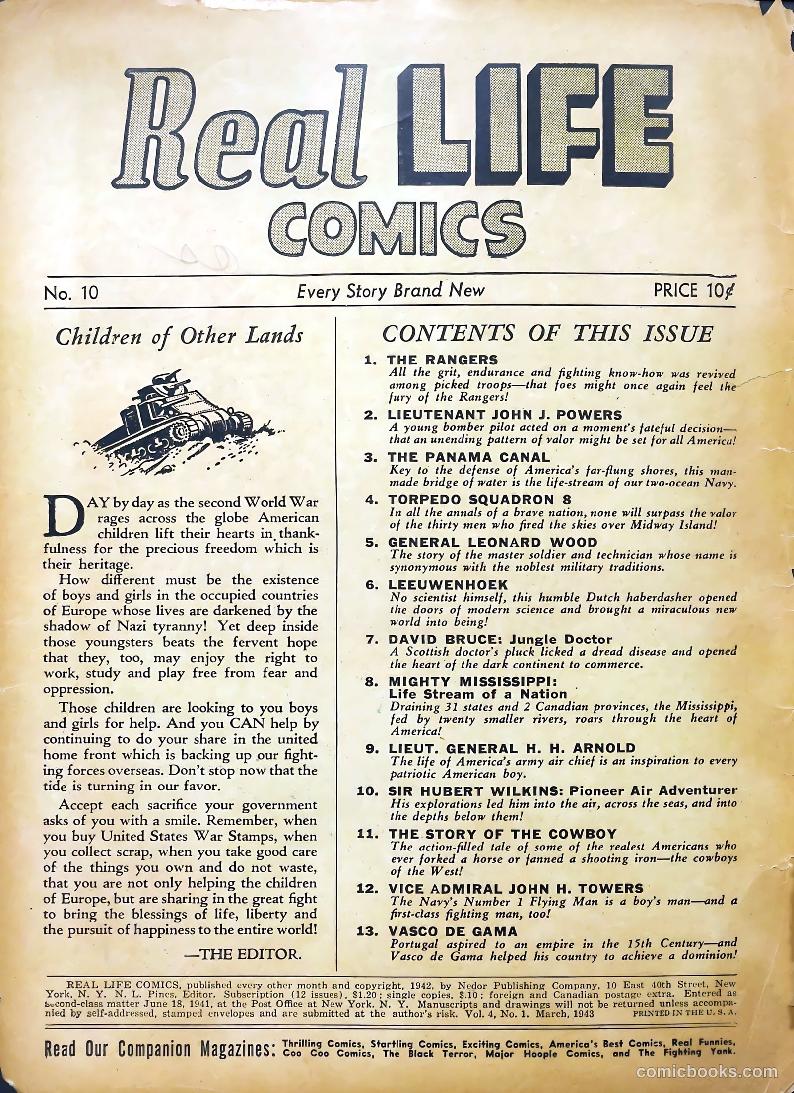 Real Life Comics #10 (1950) — page 2 of 68