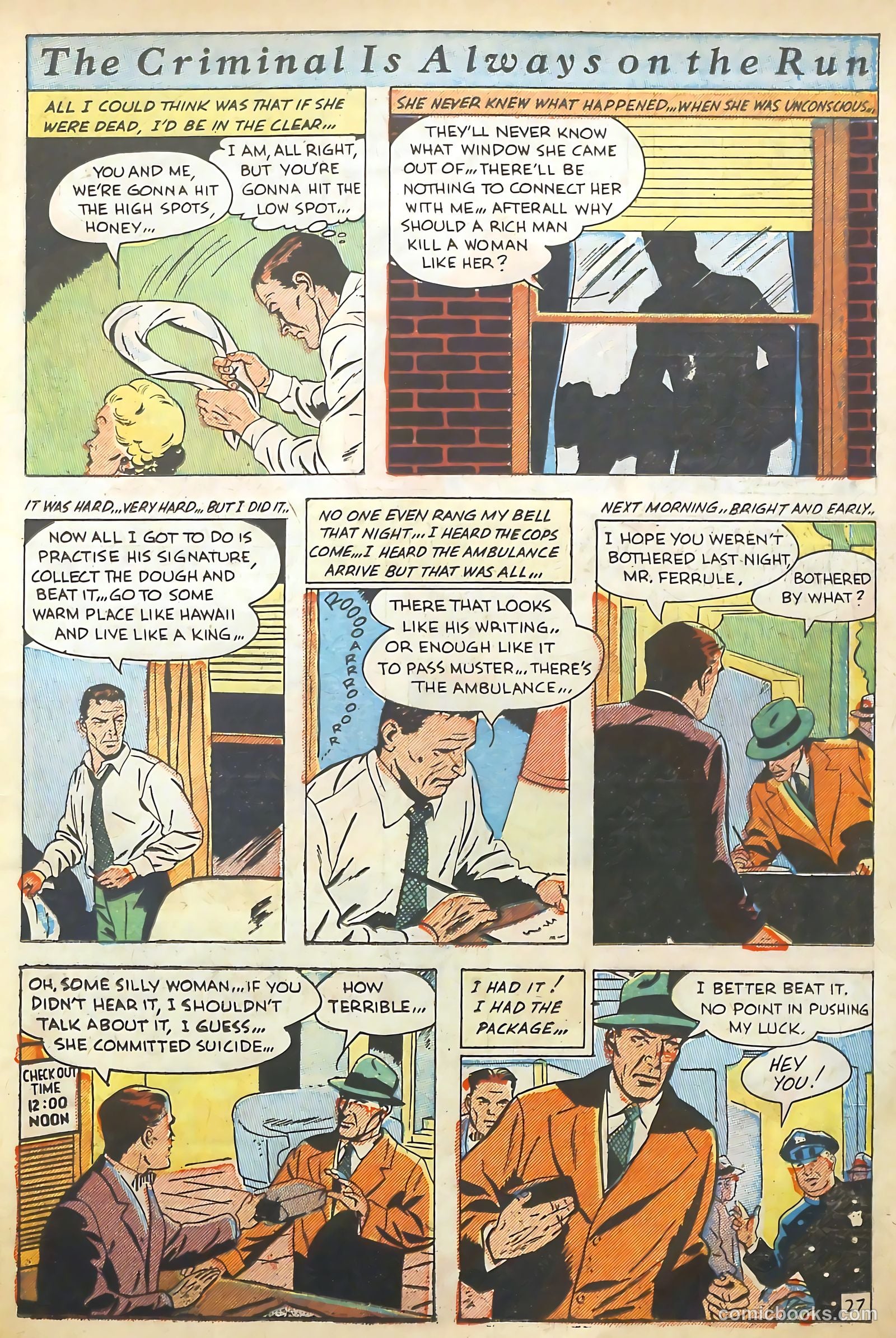The Perfect Crime #10 (1951) — page 27 of 52