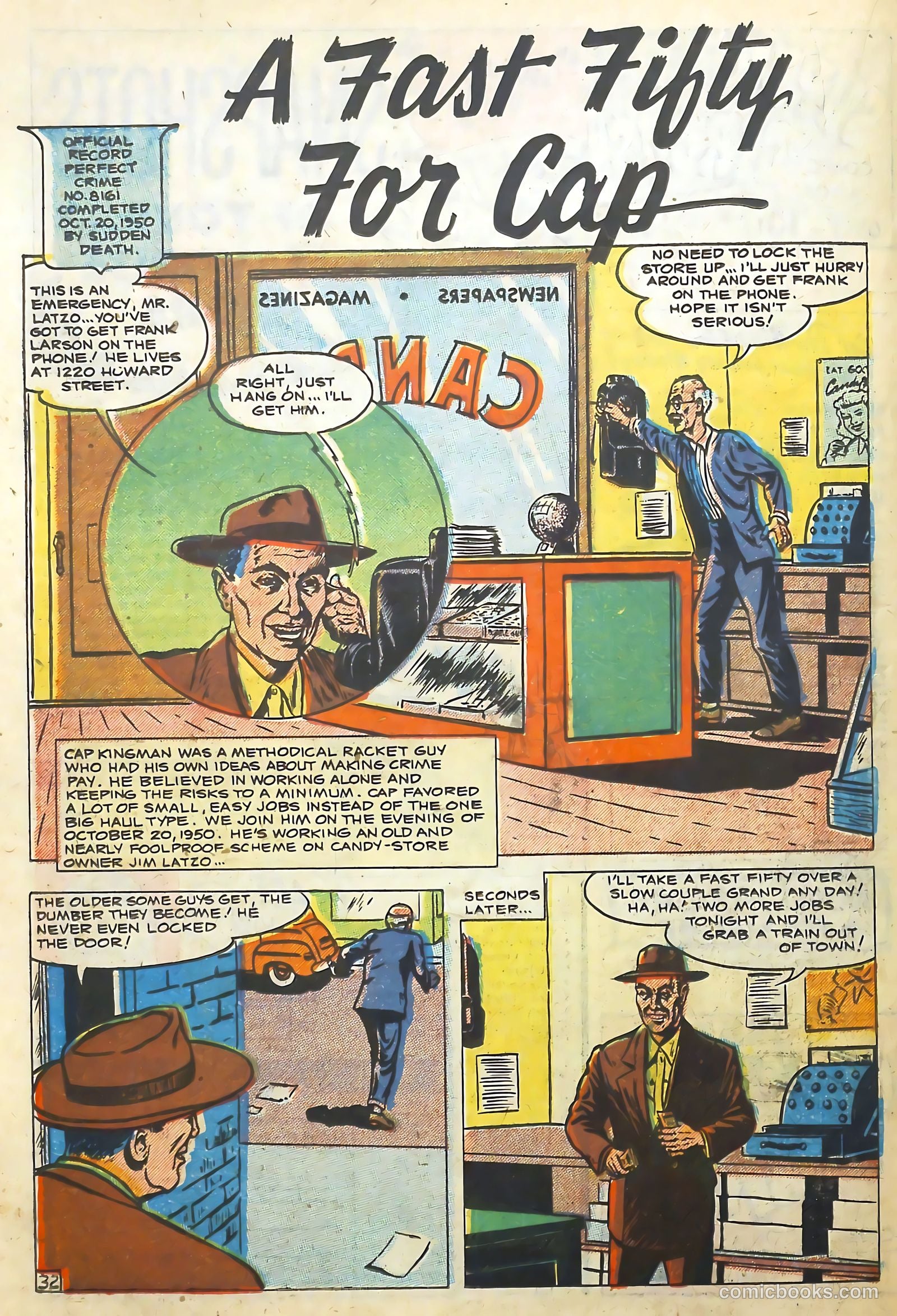 The Perfect Crime #11 (1951) — page 33 of 53