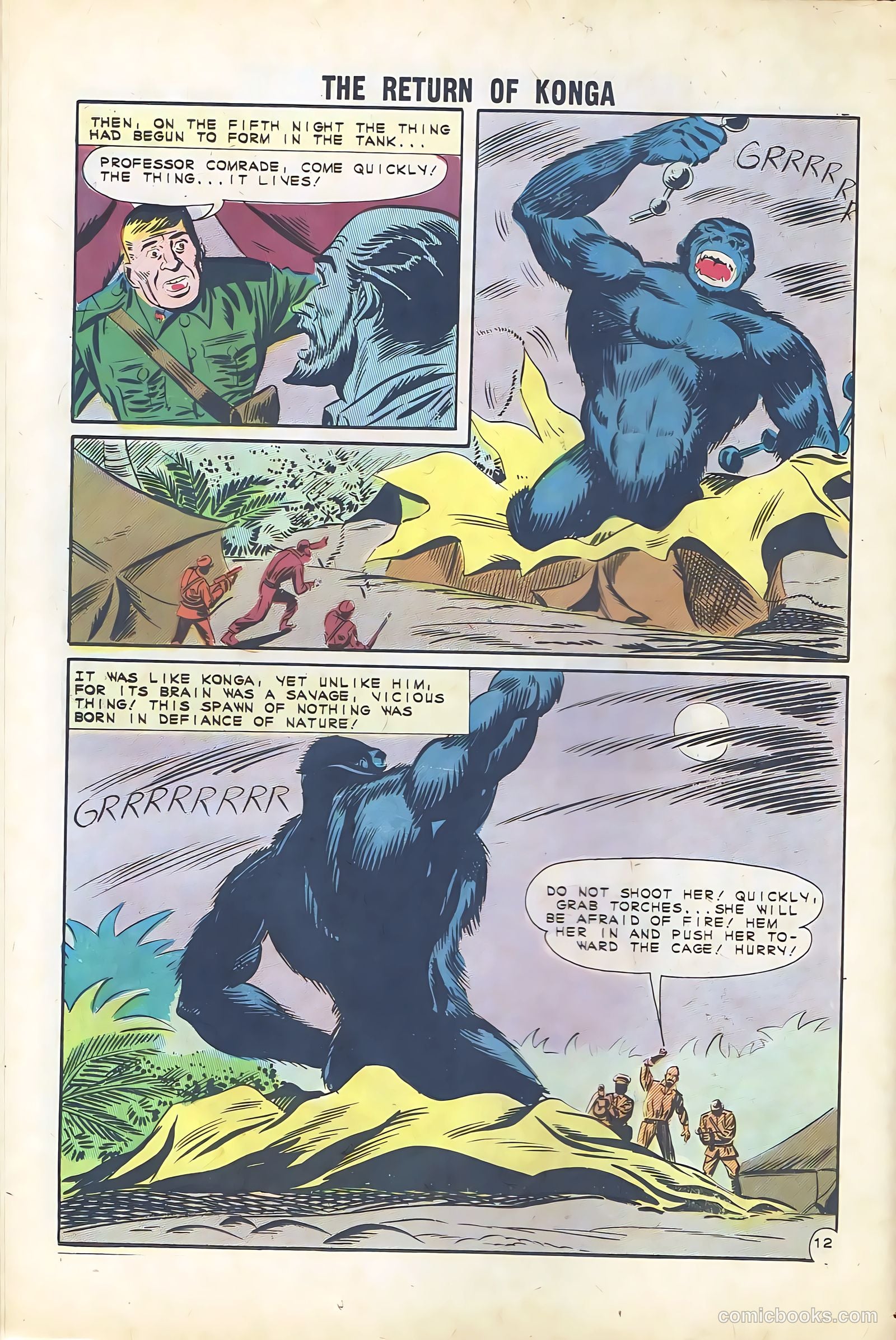The Return of Konga #1 (1962) — page 14 of 36