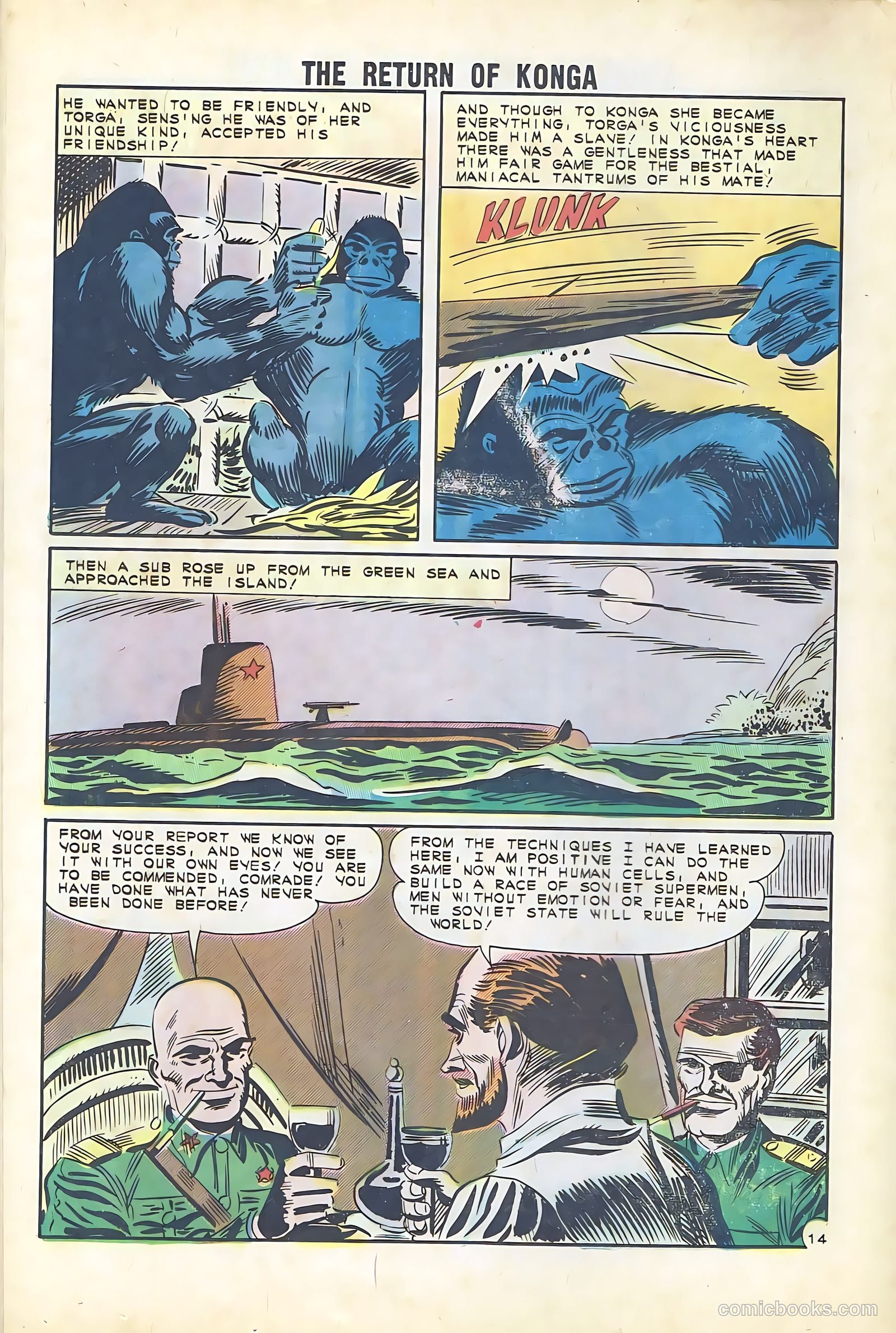 The Return of Konga #1 (1962) — page 16 of 36