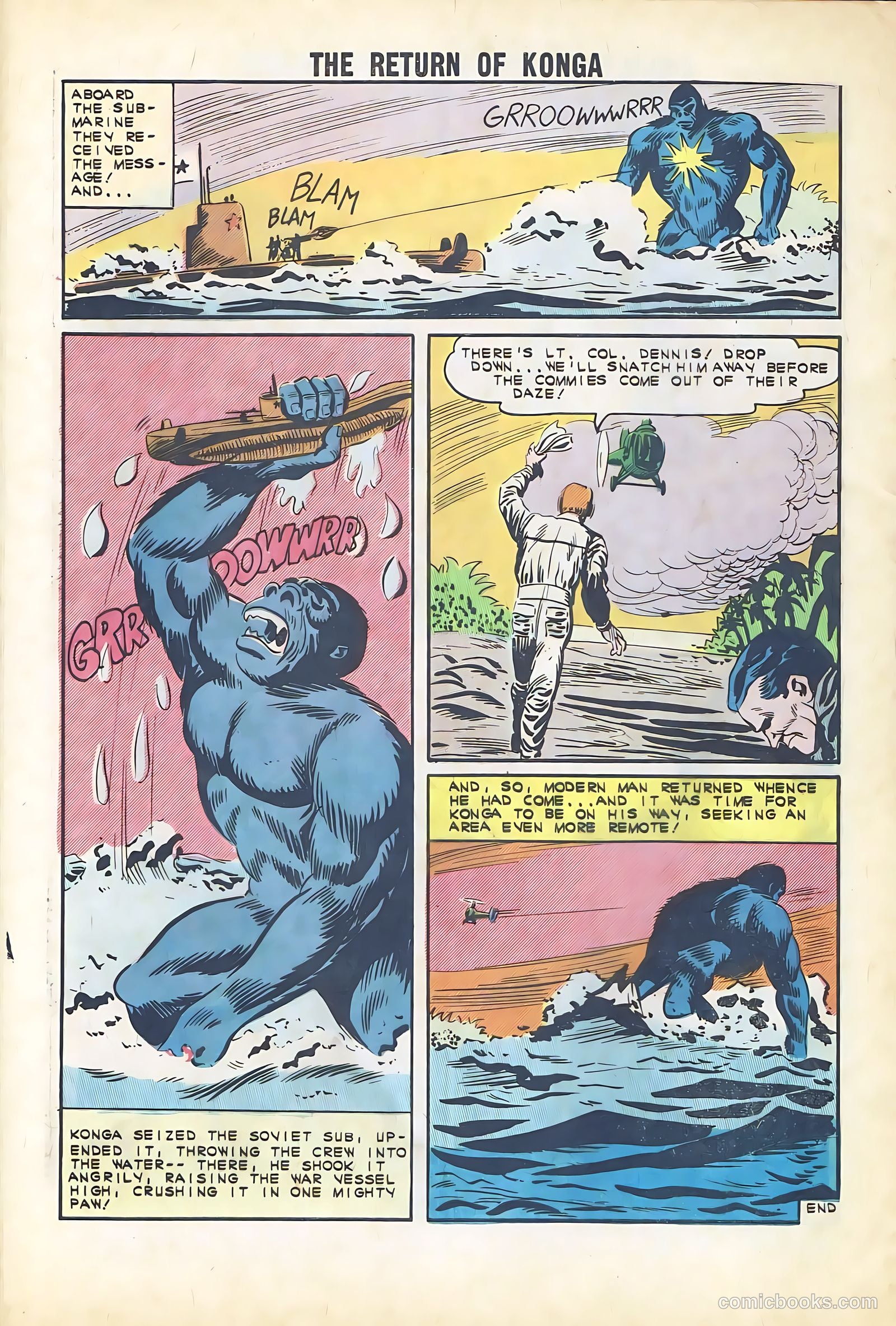 The Return of Konga #1 (1962) — page 28 of 36