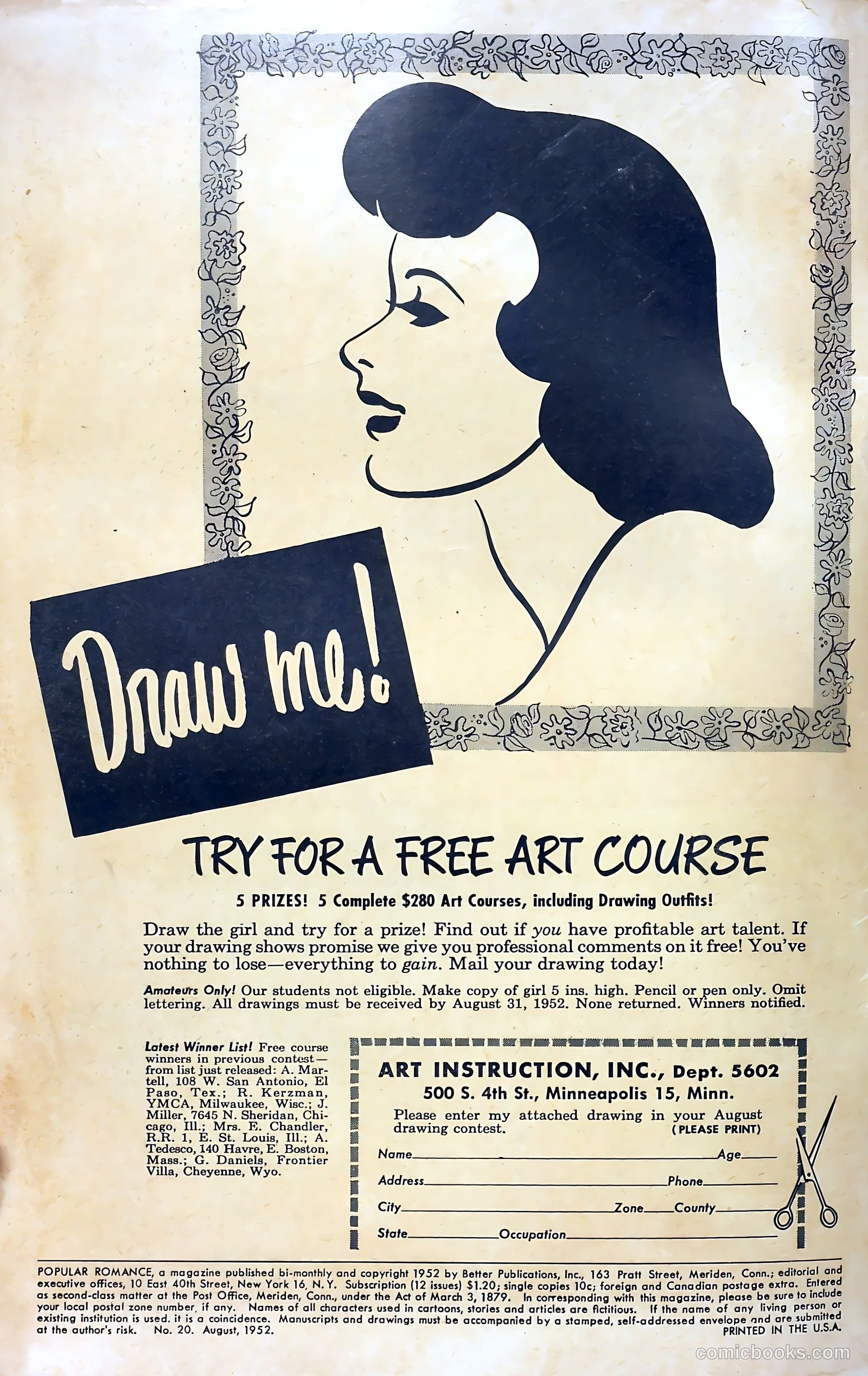 Popular Romance #20 (1950) — page 2 of 36