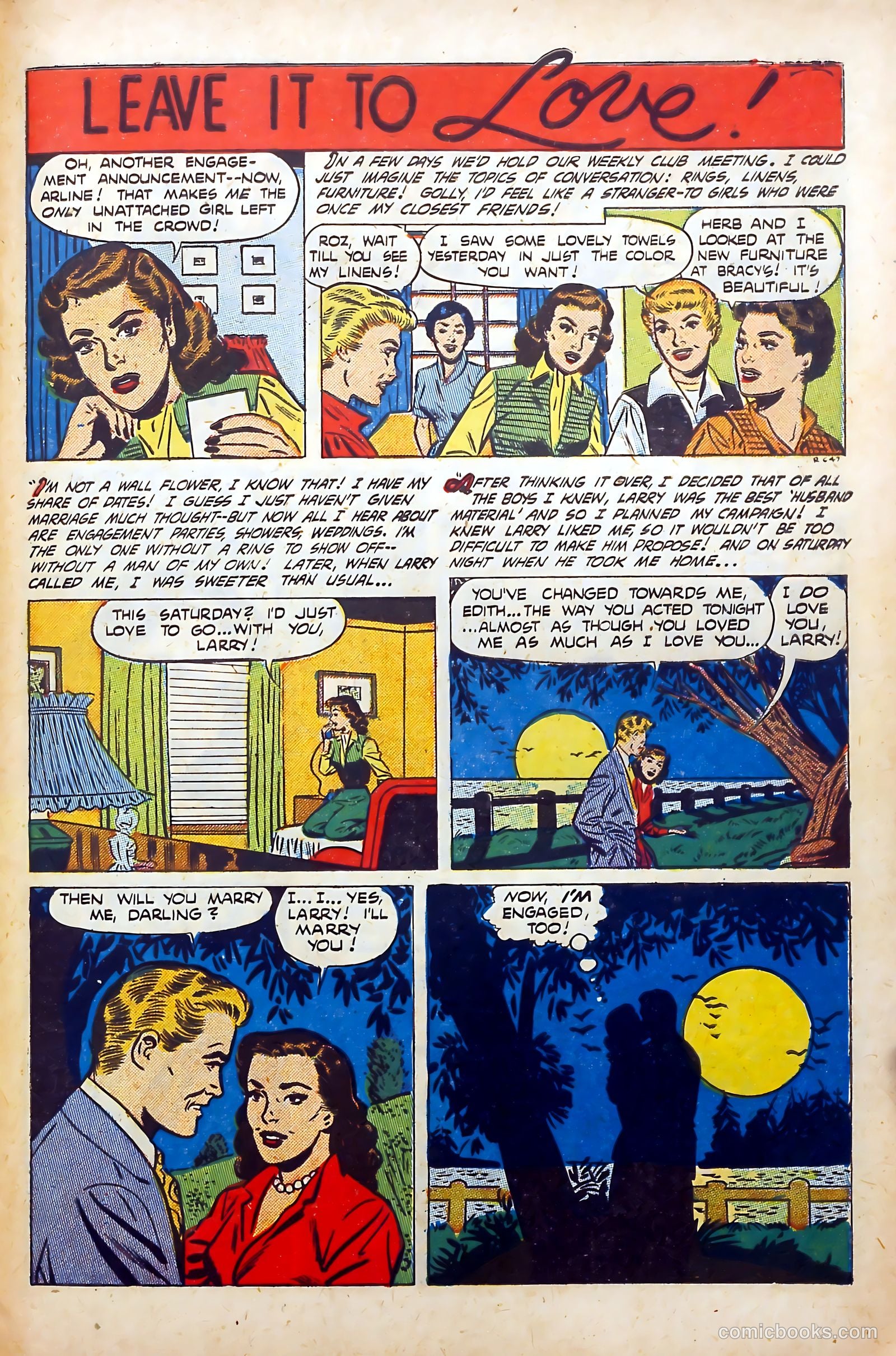 Popular Romance #20 (1950) — page 31 of 36