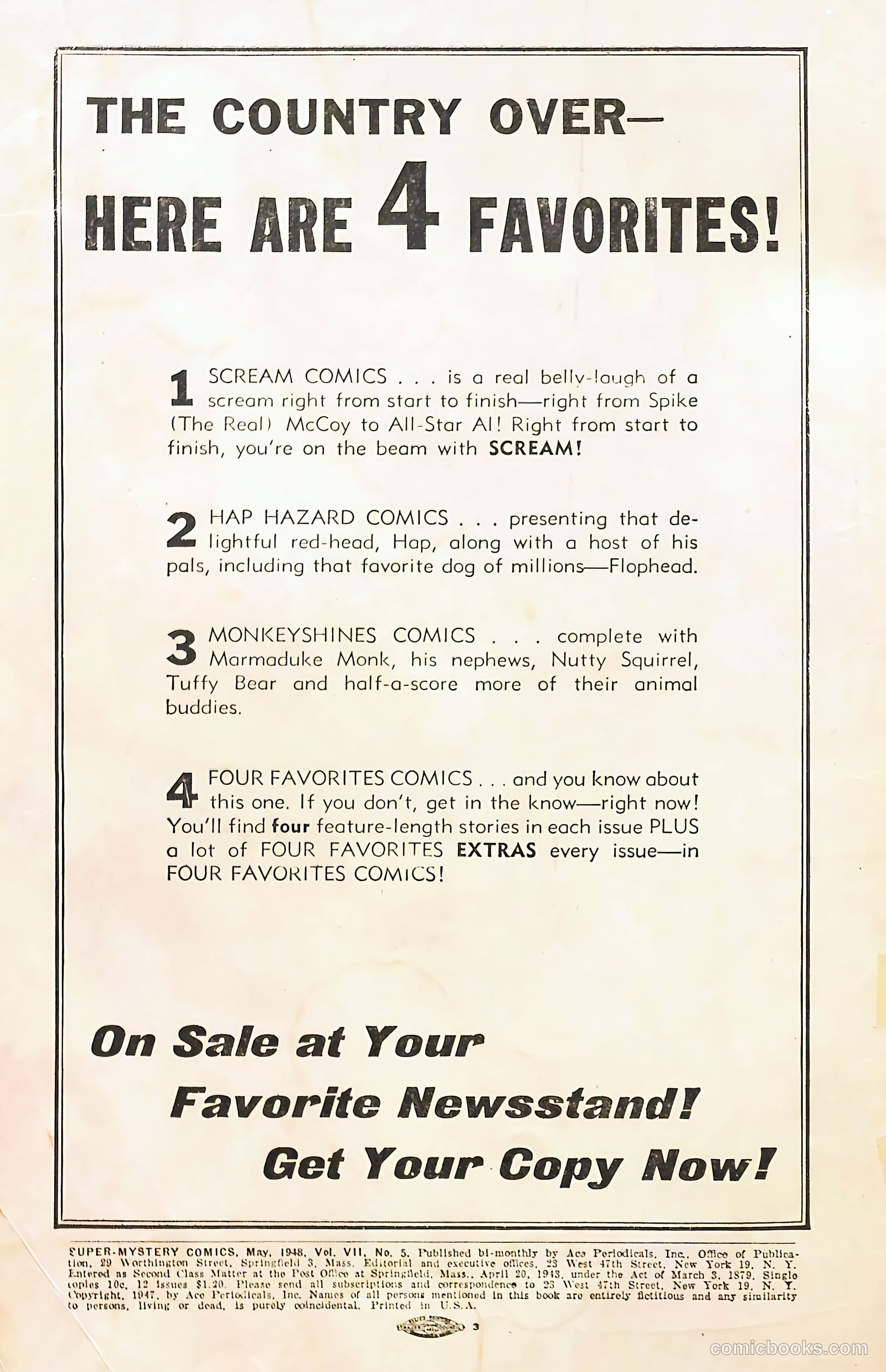 Super-Mystery Comics v7 #5 — page 2 of 52