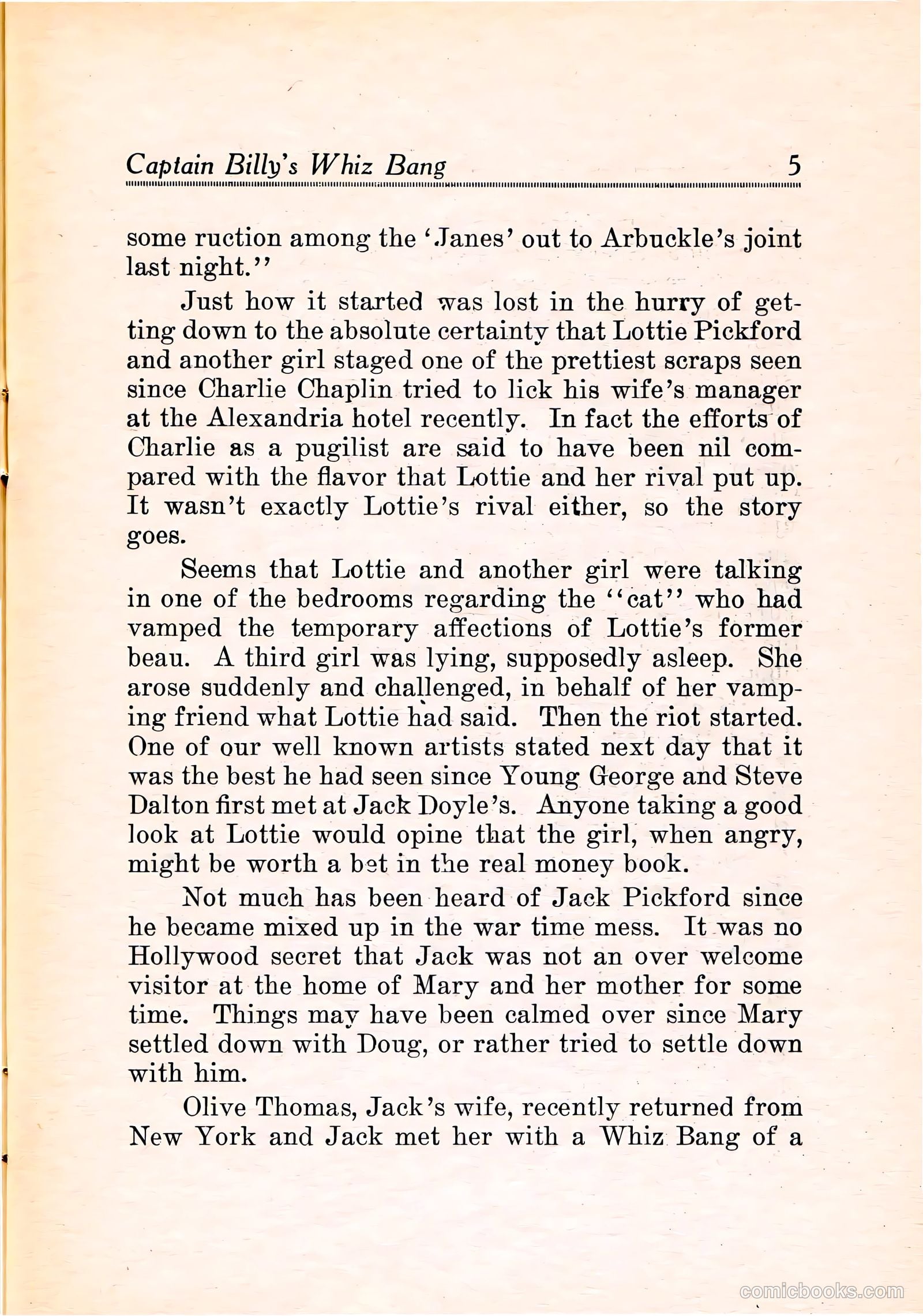 Capt Billy's Whiz Bang v1 #11 — page 7 of 68