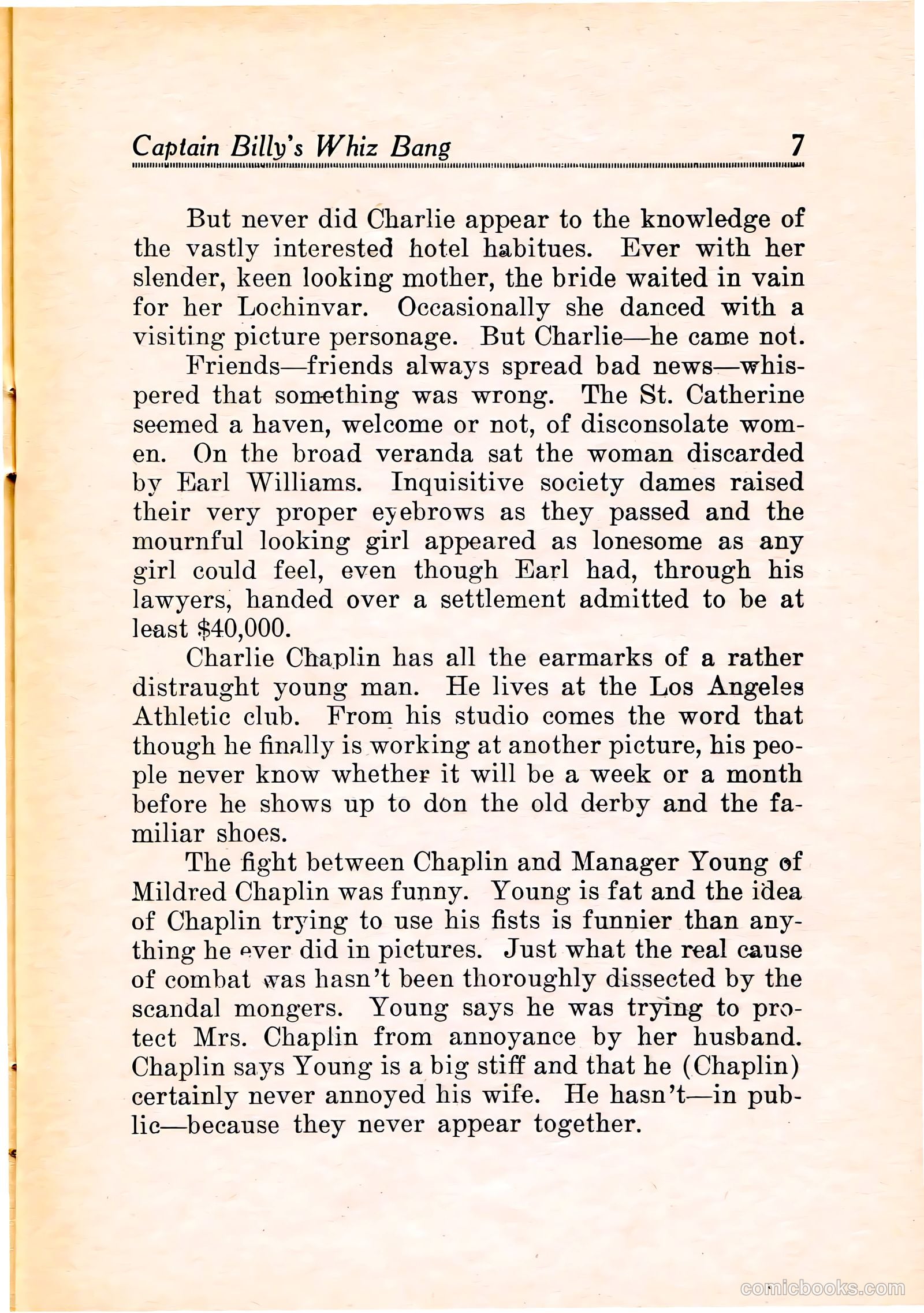 Capt Billy's Whiz Bang v1 #11 — page 9 of 68