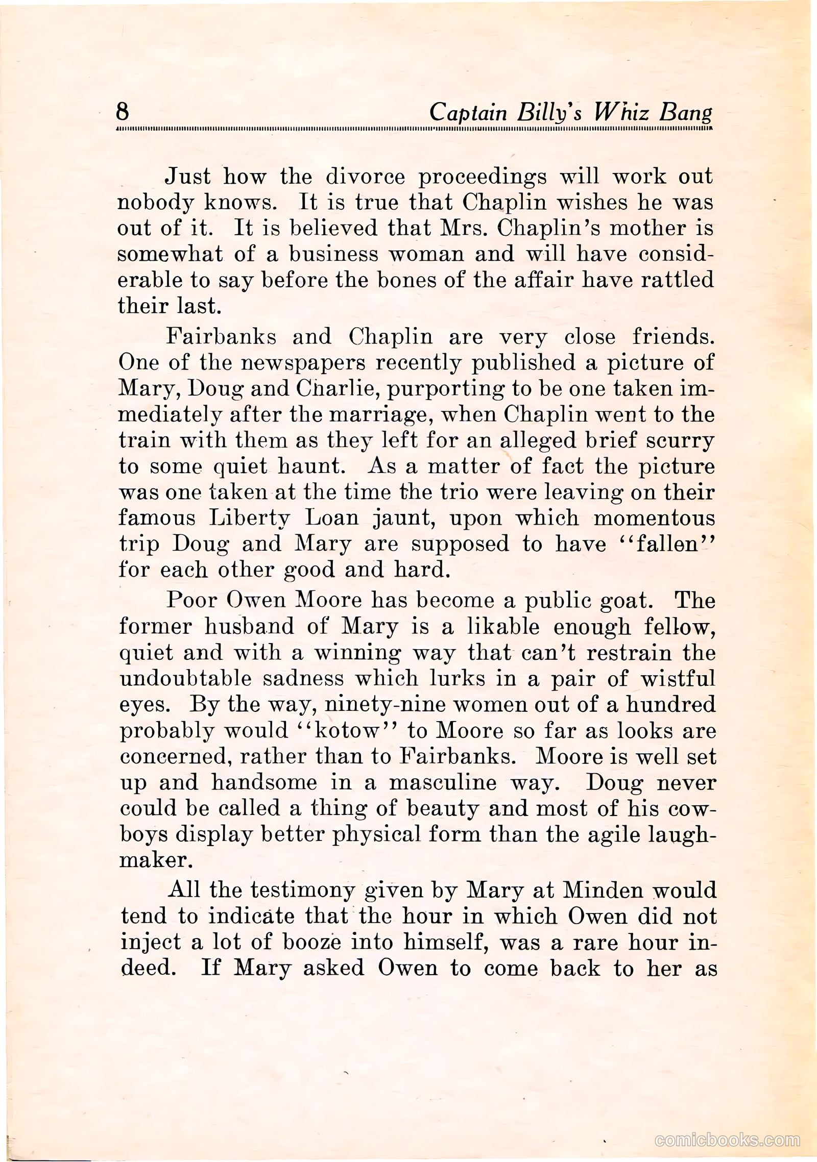 Capt Billy's Whiz Bang v1 #11 — page 10 of 68