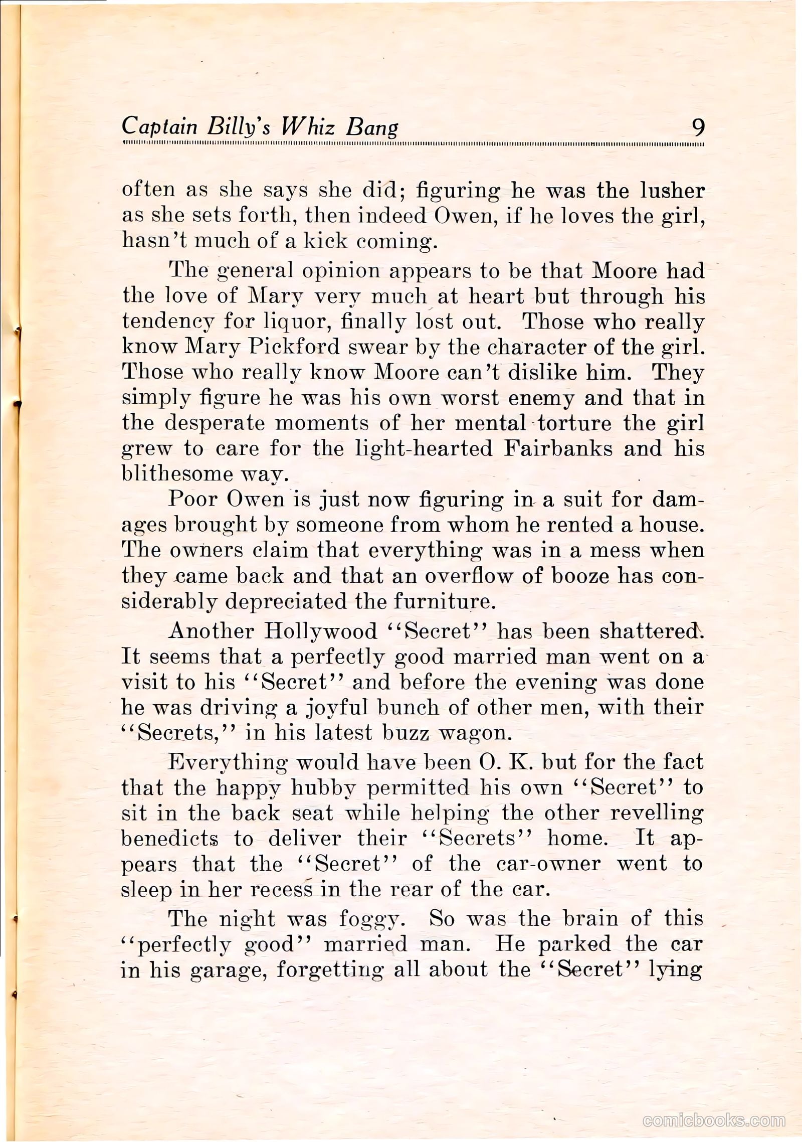 Capt Billy's Whiz Bang v1 #11 — page 11 of 68