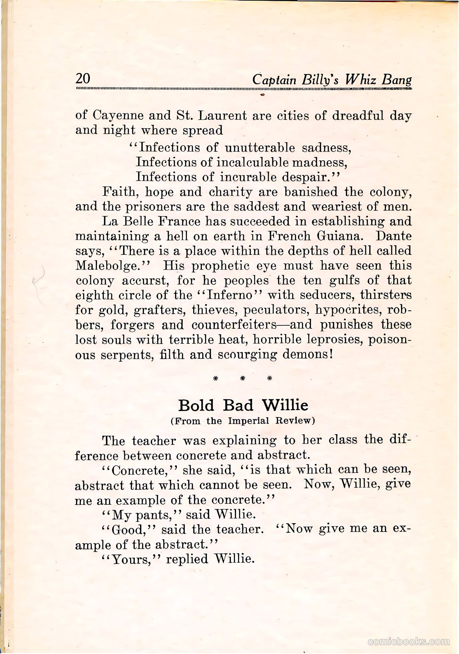 Capt Billy's Whiz Bang v1 #11 — page 22 of 68