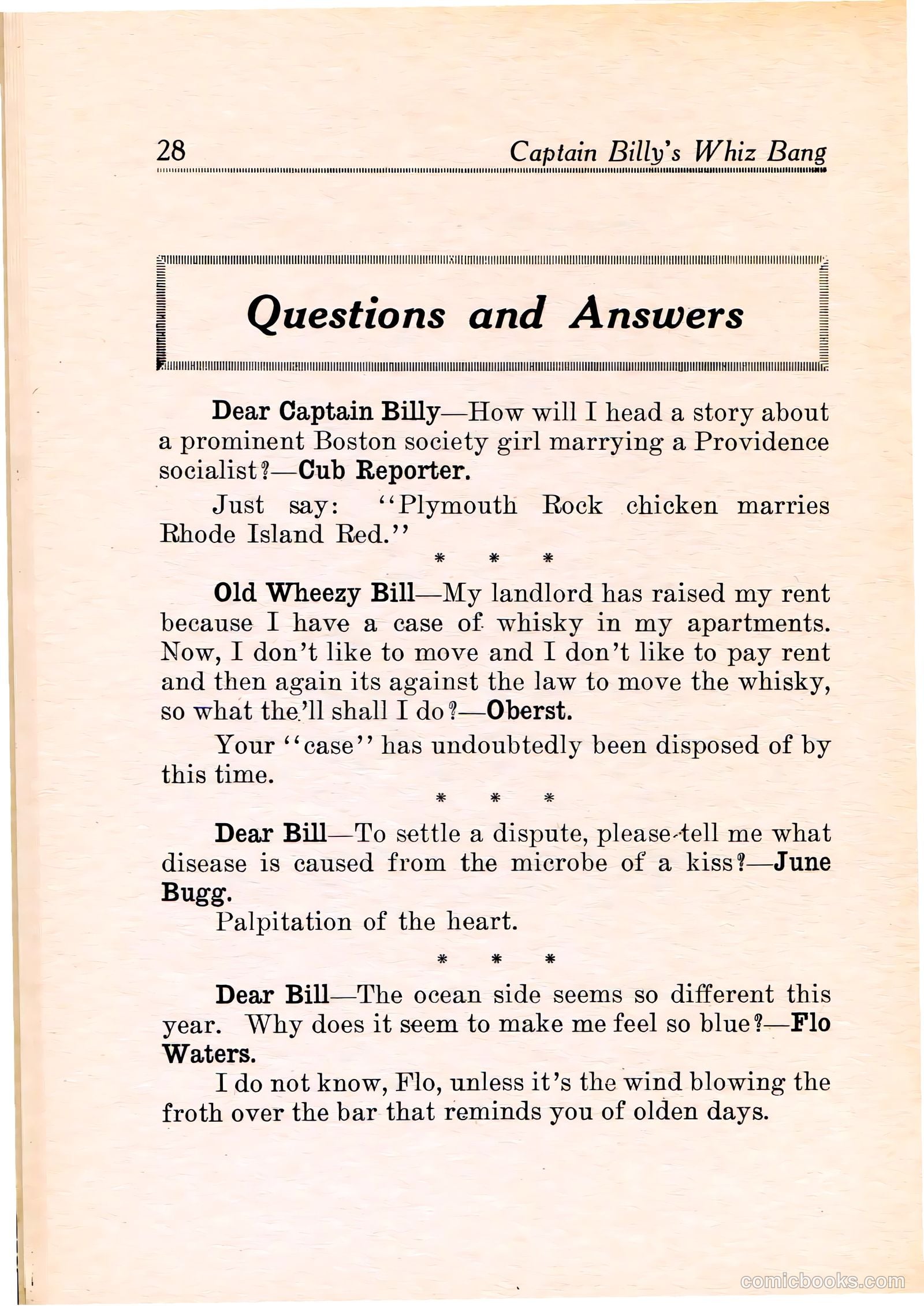 Capt Billy's Whiz Bang v1 #11 — page 30 of 68