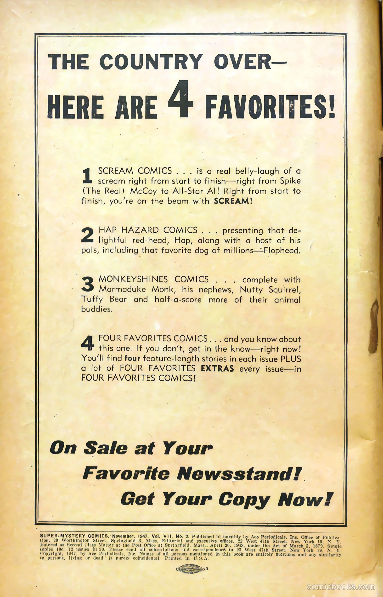 Super-Mystery Comics v7 #2 — page 2 of 52