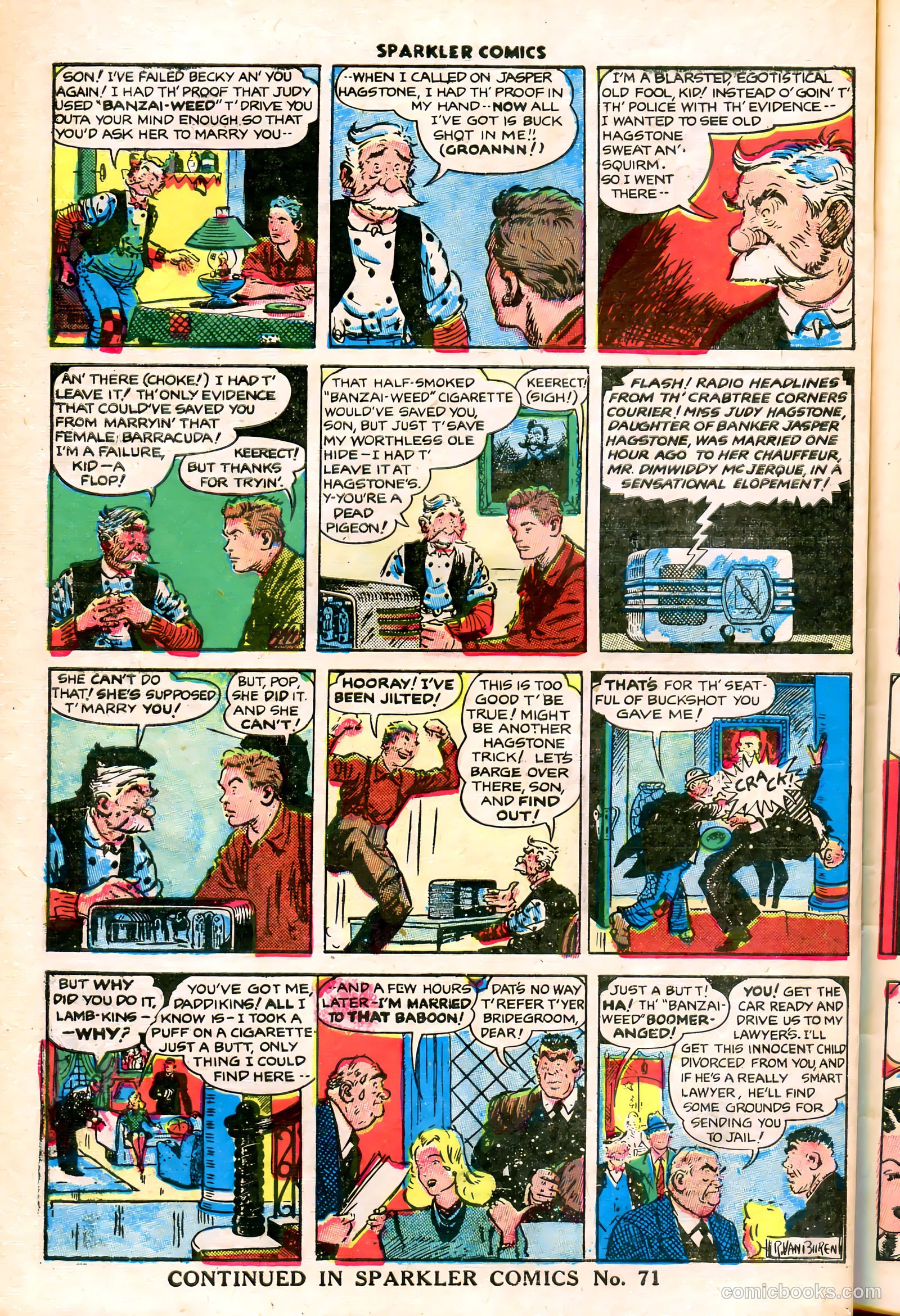 Sparkler Comics #70 (1948) — page 22 of 30