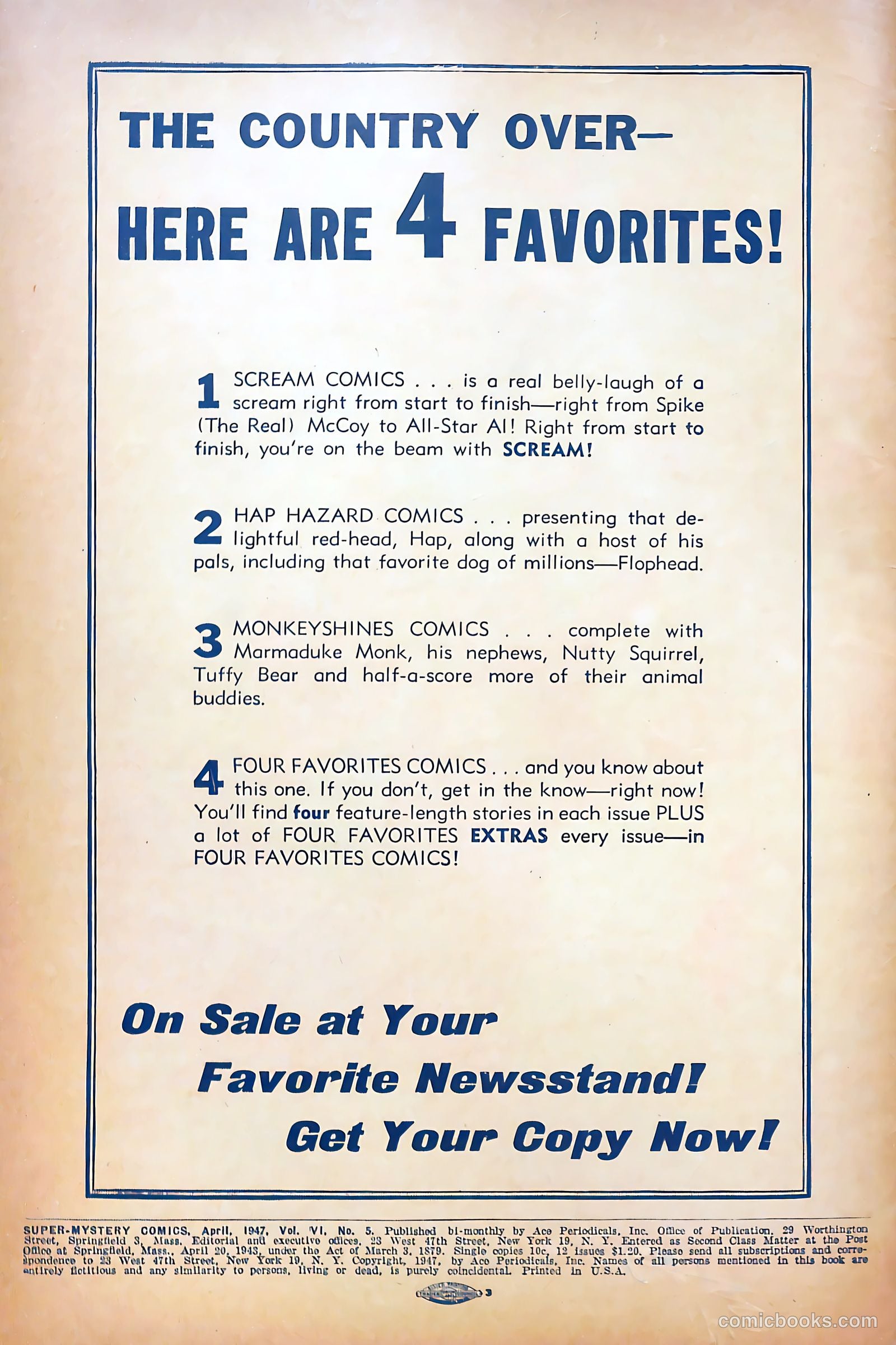 Super-Mystery Comics v6 #5 — page 2 of 52