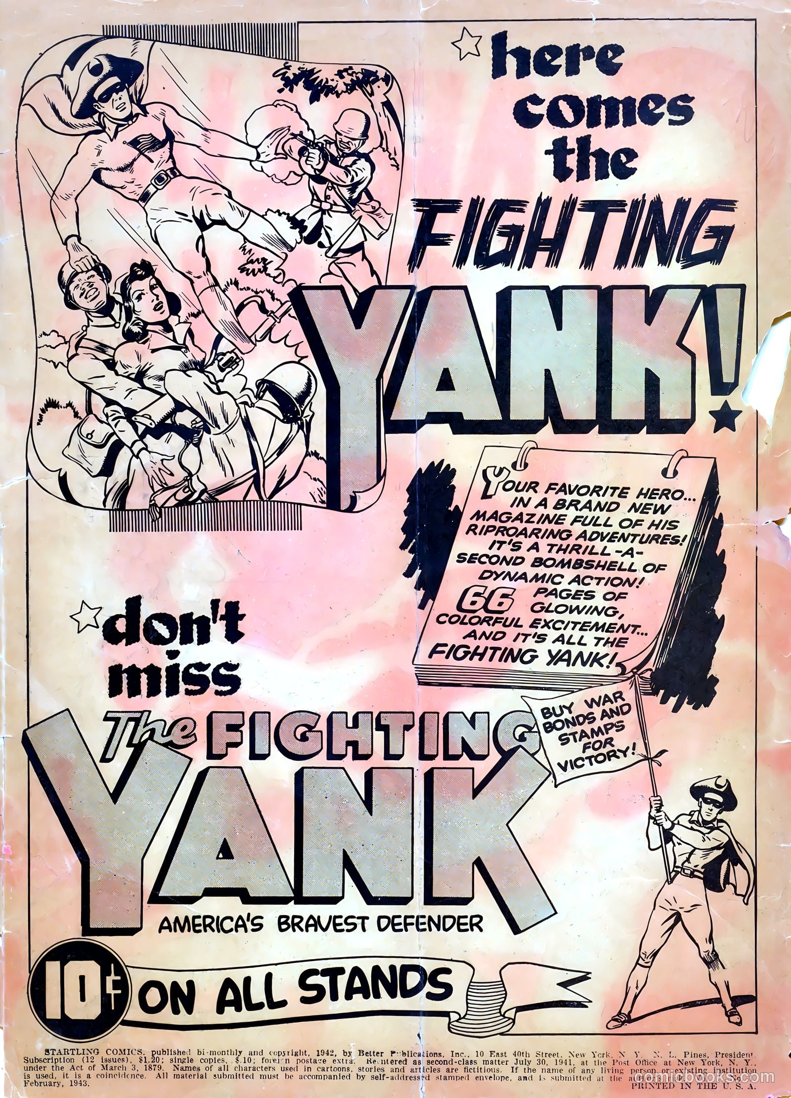 Startling Comics #19 (1940) — page 2 of 68
