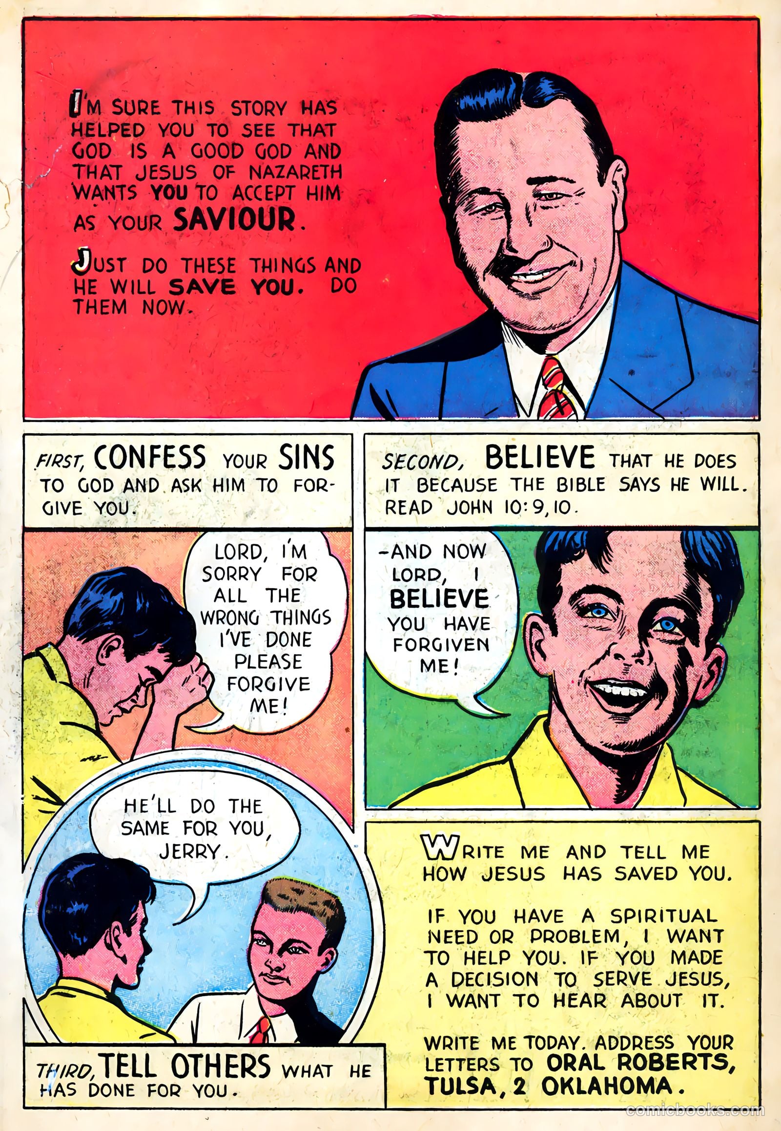 Oral Roberts' True Stories 102 - Now I See #1 — page 34 of 36