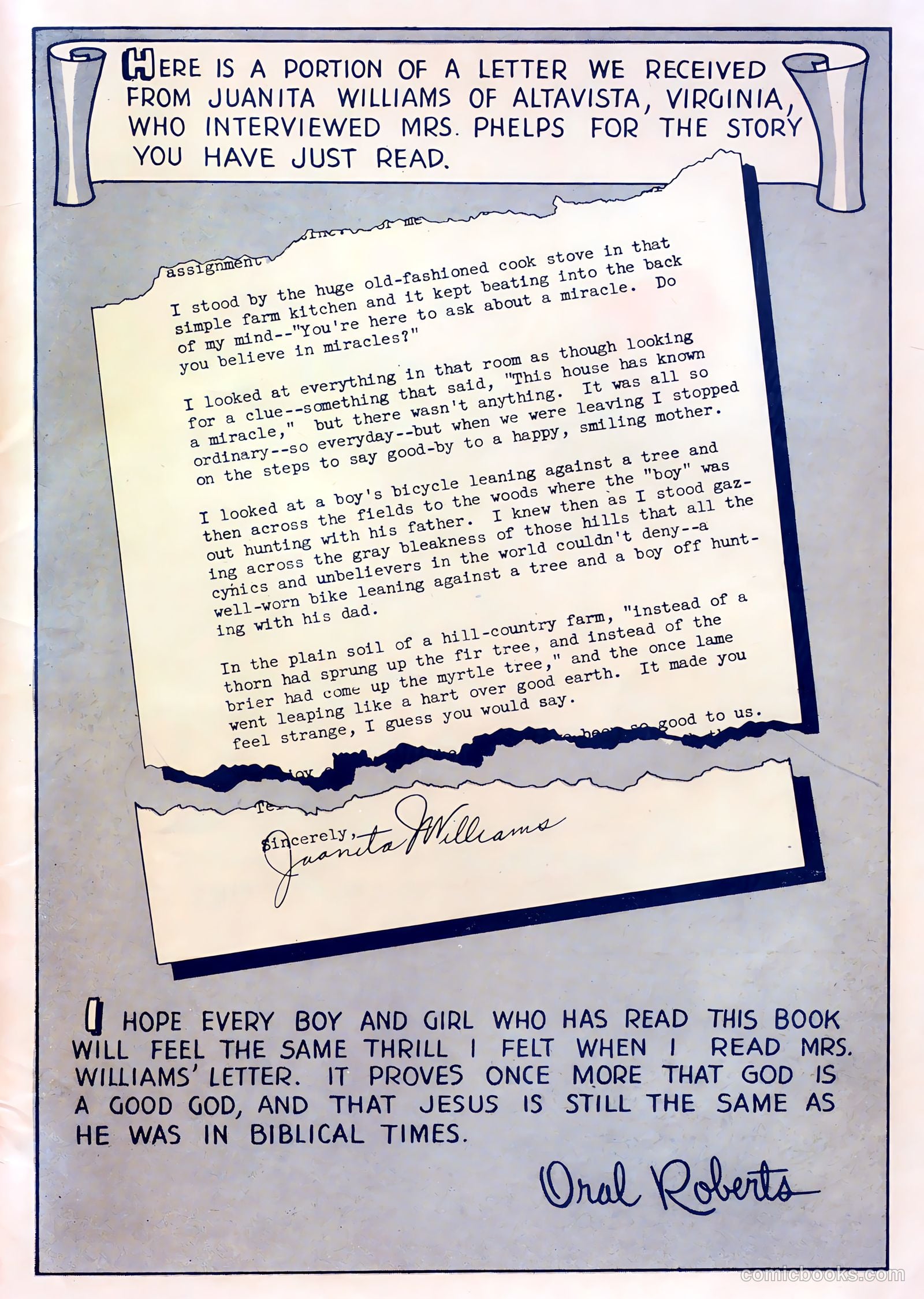 Oral Roberts' True Stories 101 - The Miracle Touch #1 — page 36 of 37