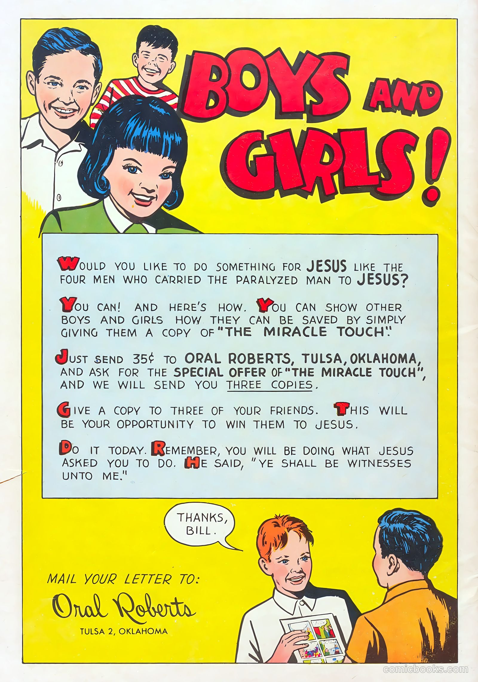 Oral Roberts' True Stories 101 - The Miracle Touch #1 — page 37 of 37