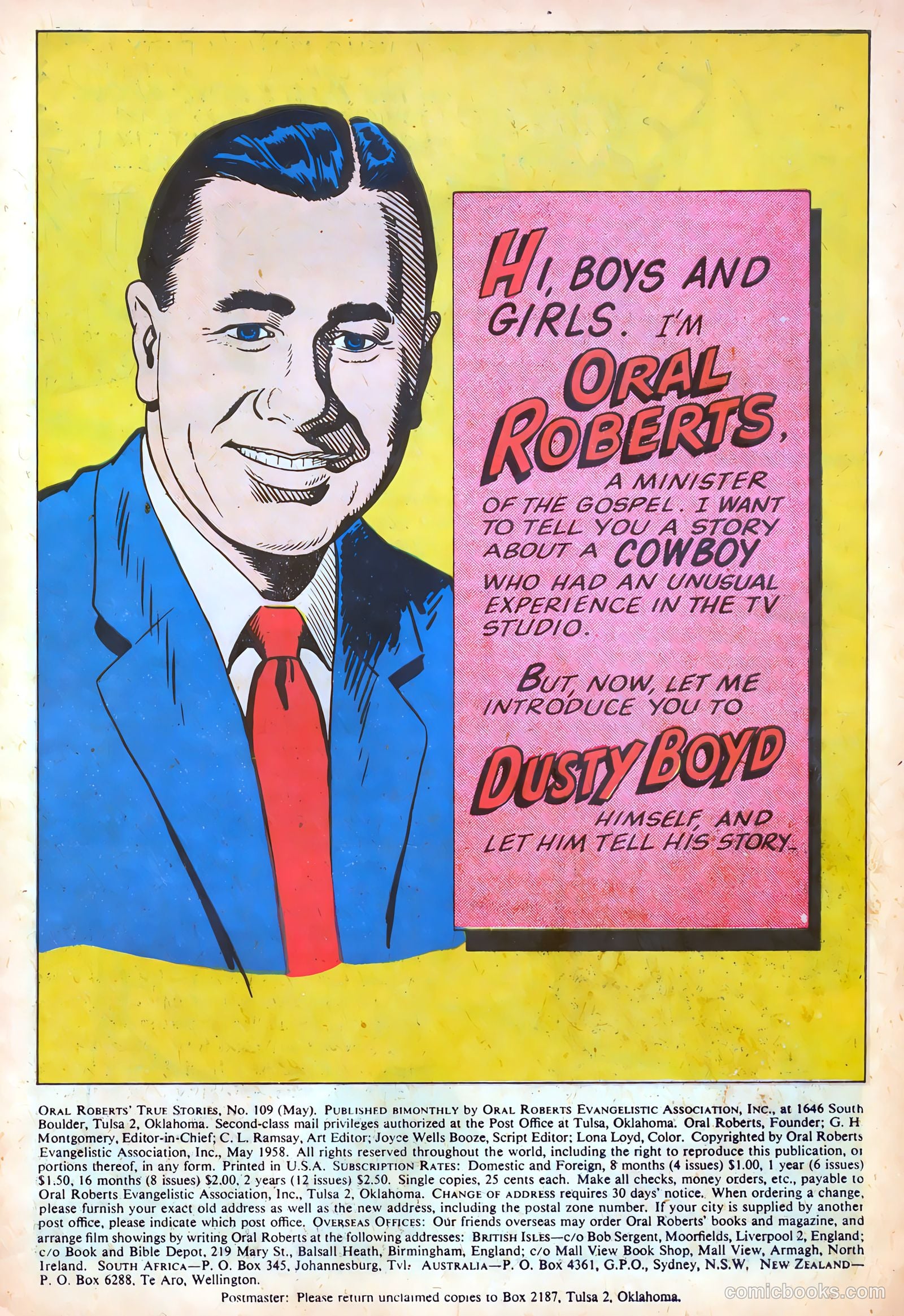 Oral Roberts' True Stories 109 - Dusty Boyd, The Happy Cowboy #1 — page 3 of 36